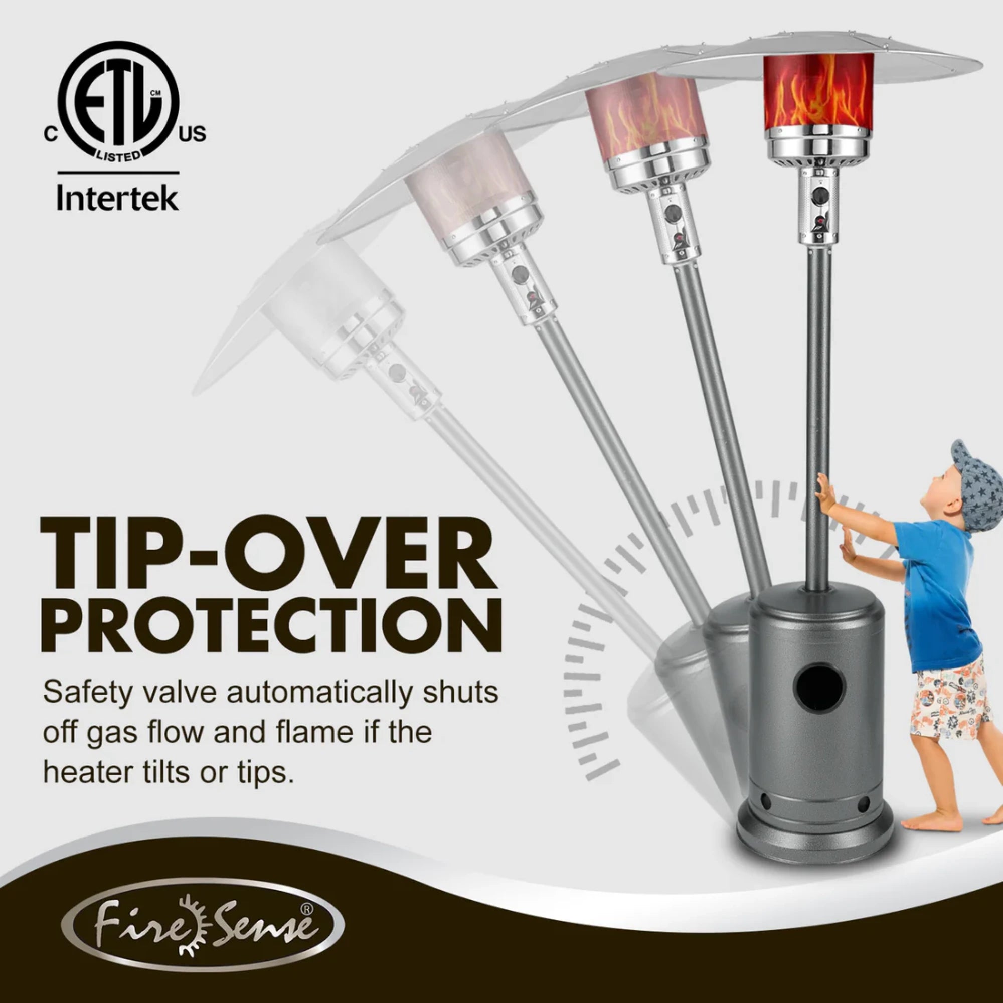 Well Traveled Living Hammered Platinum Commercial Propane Patio Heater | Novaselectes