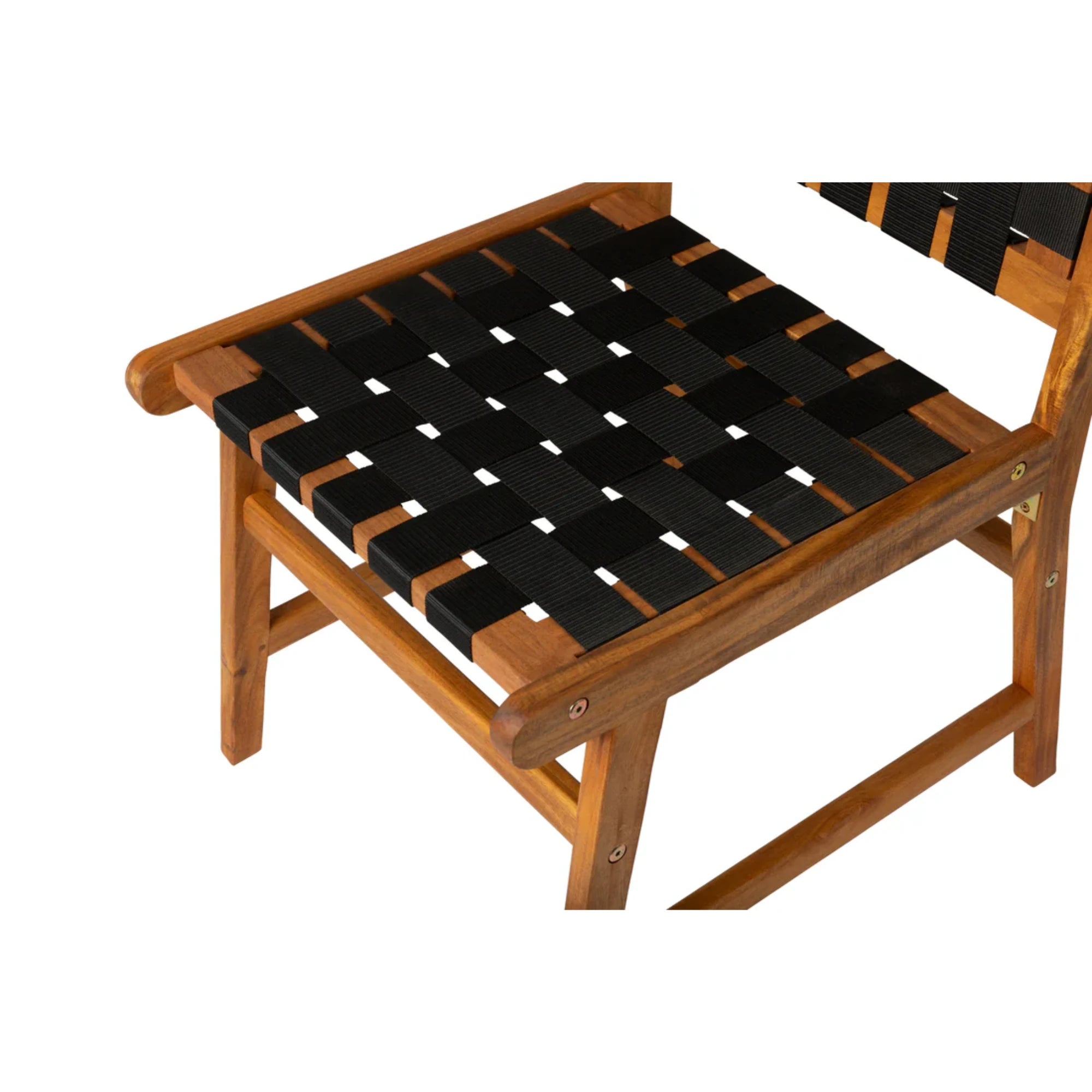 Well Traveled Living Sava Dining Side Chair in Black Webbing | Novaselectes