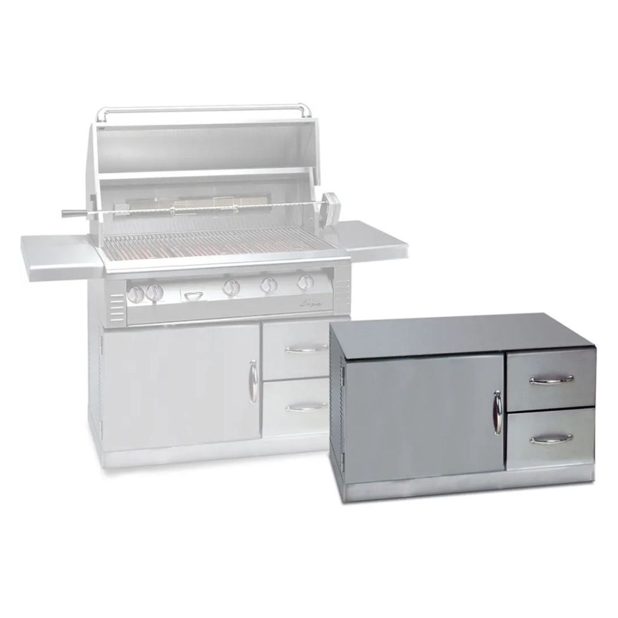 Alfresco 42-Inch Under-Grill Refrigerator, Cart Model | Novaselectes