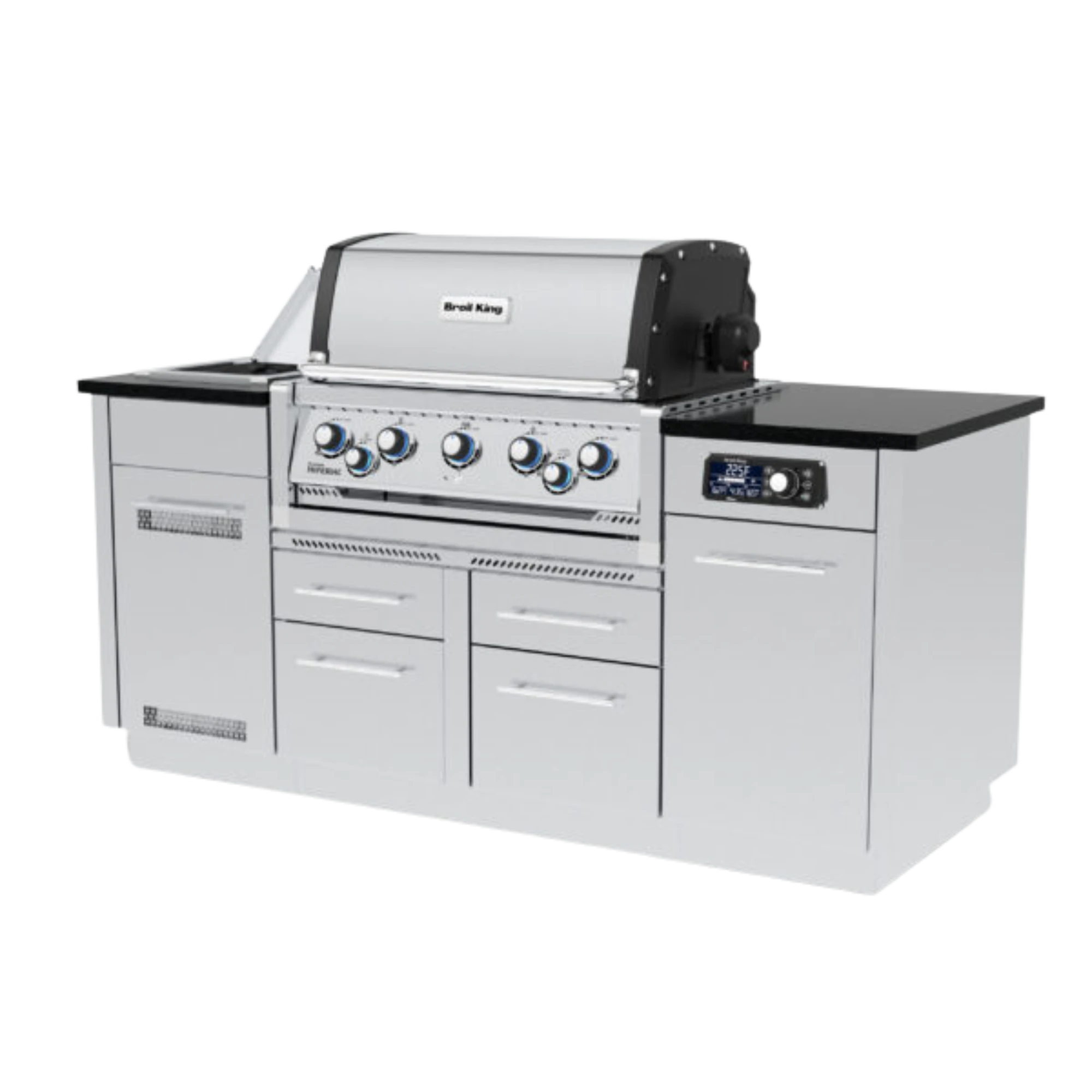 Broil King Outdoor Kitchen Island w/ Imperial QS 590i Gas Grill | Novaselectes