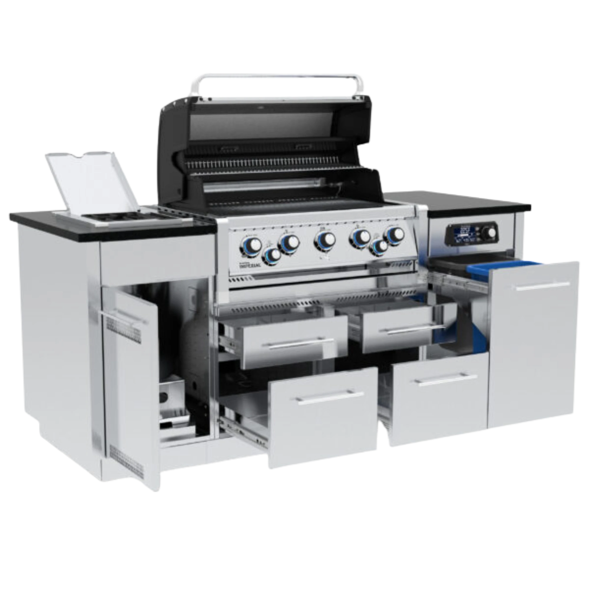 Broil King Outdoor Kitchen Island w/ Imperial QS 590i Gas Grill | Novaselectes