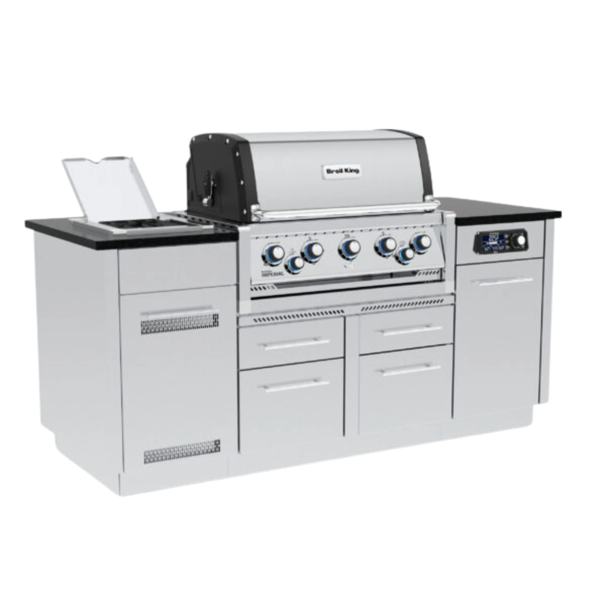 Broil King Outdoor Kitchen Island w/ Imperial QS 590i Gas Grill | Novaselectes