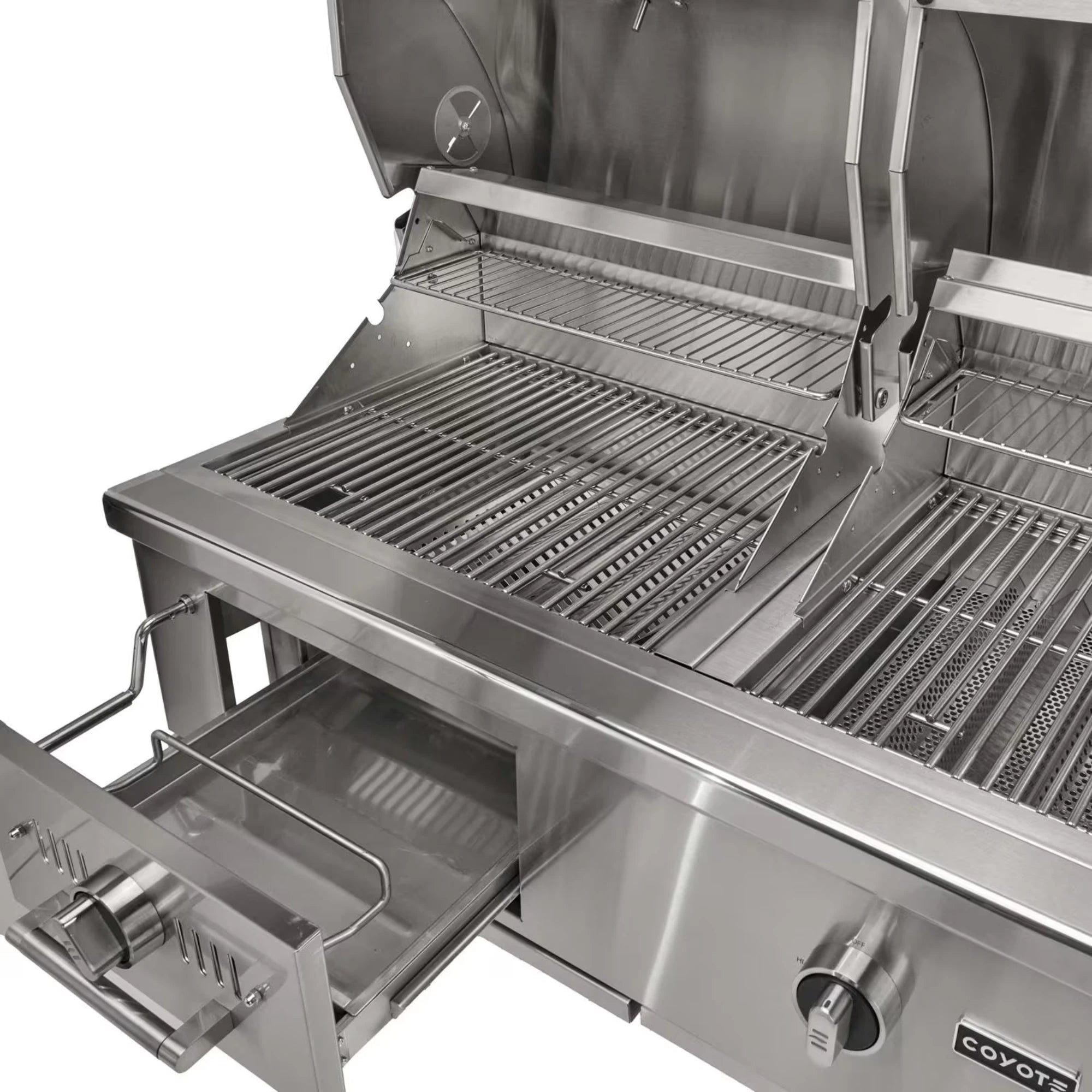 Coyote 50-Inch Built-In Gas/Charcoal Hybrid Grill | Novaselectes