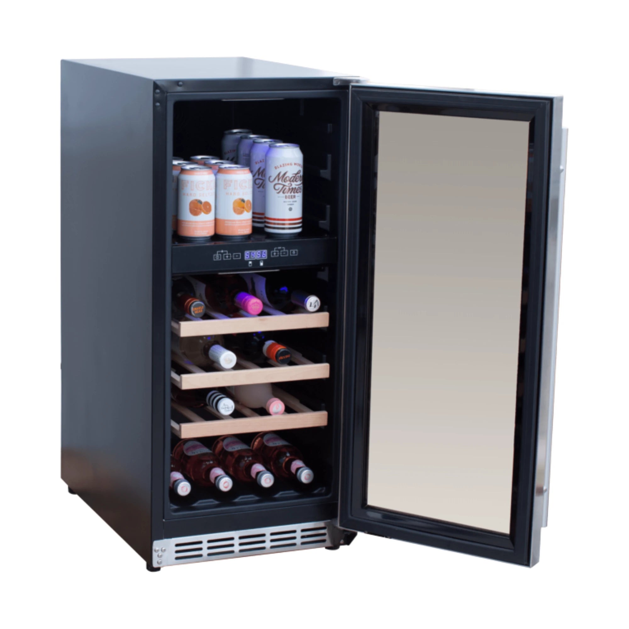 Summerset 15-Inch 3.2 Cu. Outdoor Dual Zone Wine Cooler | Novaselectes