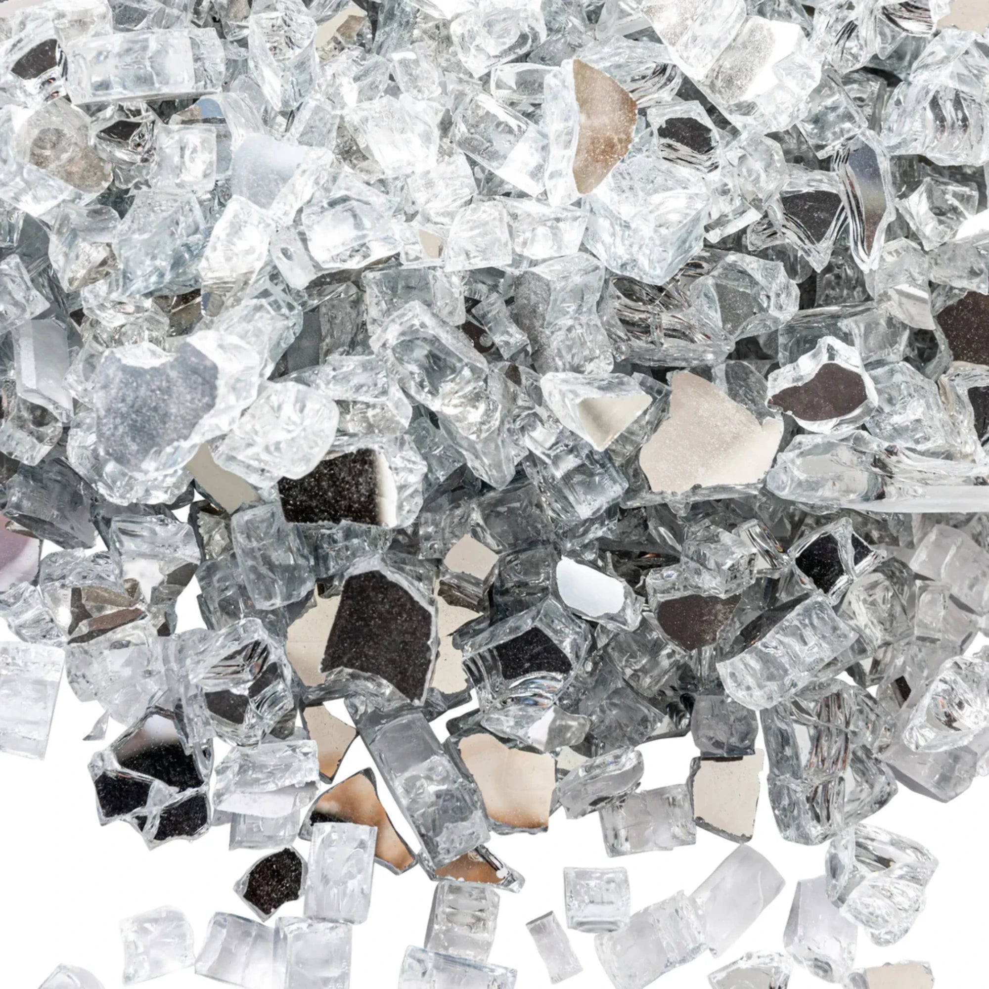 Well Traveled Living Crystal Clear Reflective Fire Glass | Novaselectes