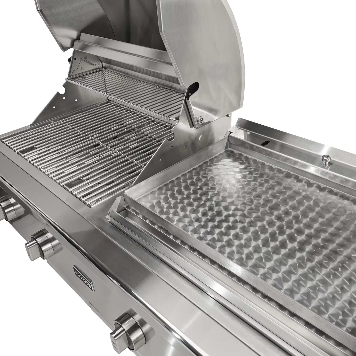 Coyote 50-Inch Built-in Gas Grill & Flat Top Combo | Novaselectes