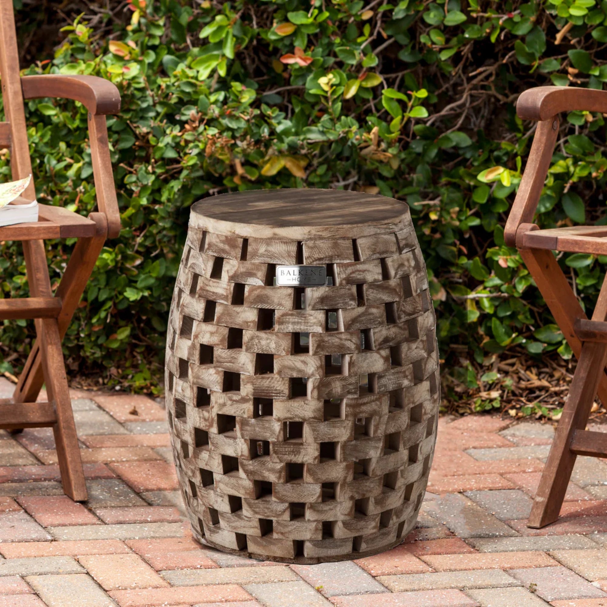 Well Traveled Living Maya Oval Garden Stool | Novaselectes