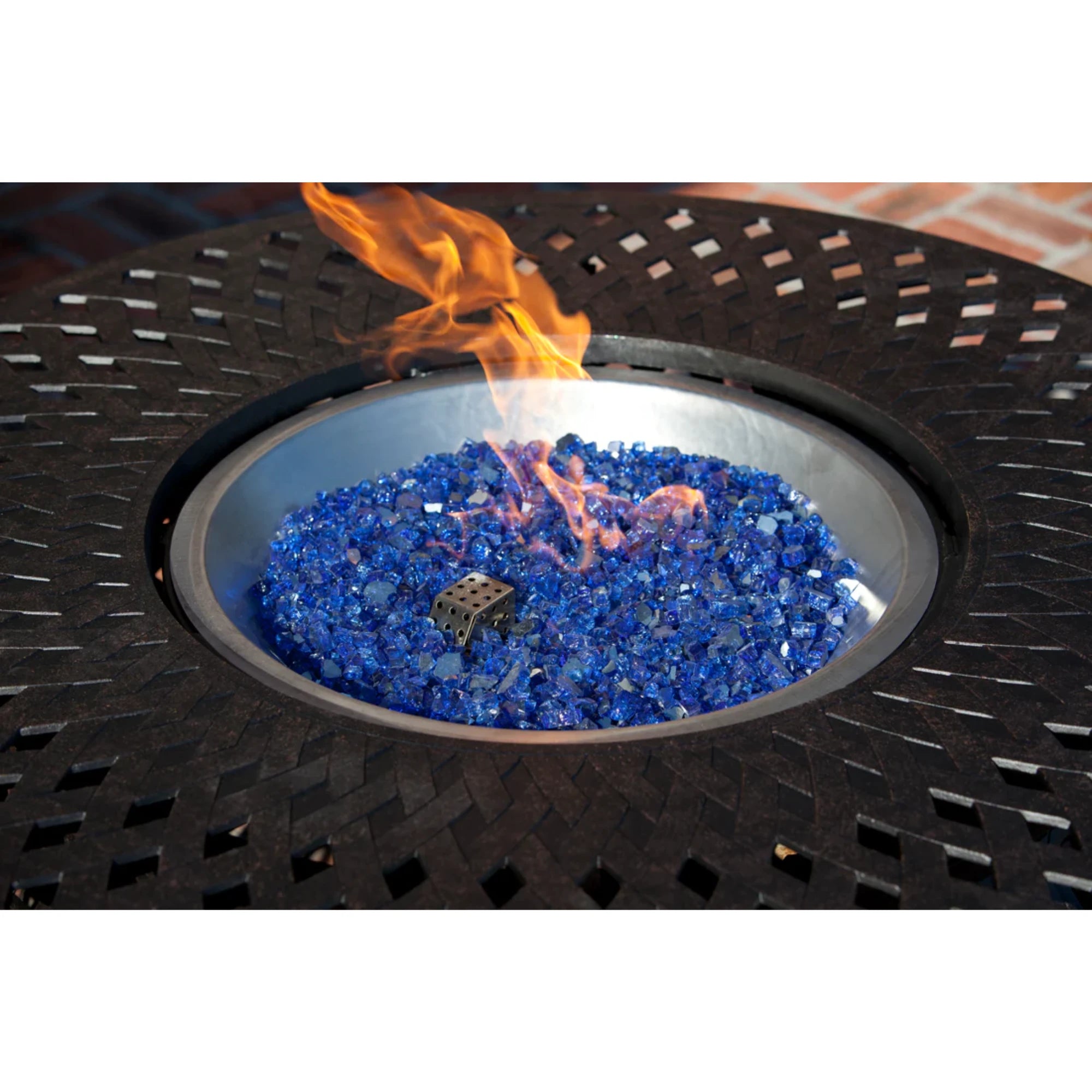 Well Traveled Living Sapphire Blue Reflective Fire Glass | Novaselectes
