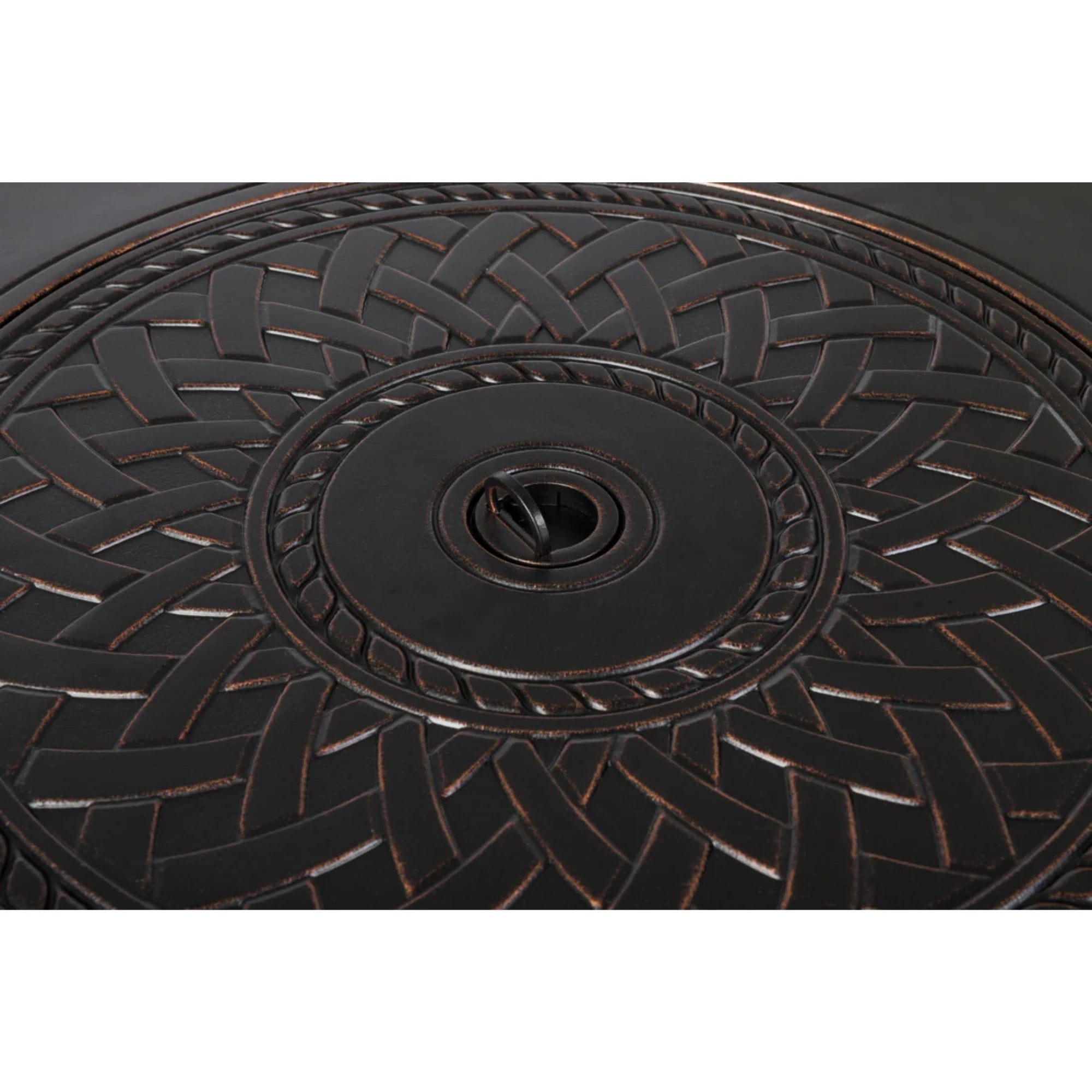 Well Traveled Living Wagner Aluminum Round Propane Fire Pit | Novaselectes