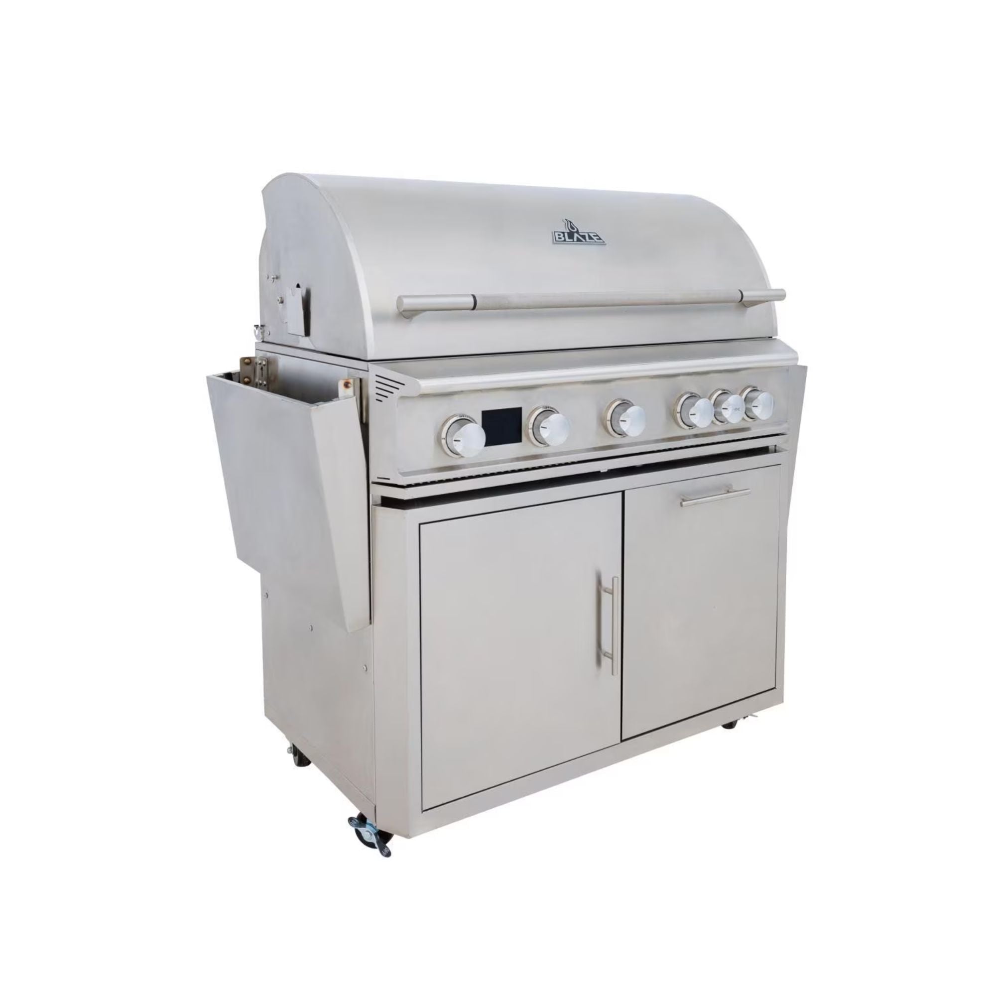 Blaze LTE PRO 40-Inch 5-Burner Freestanding Gas Grill w/ Digital Temperature Screen & Rear Infrared Burner | Novaselectes