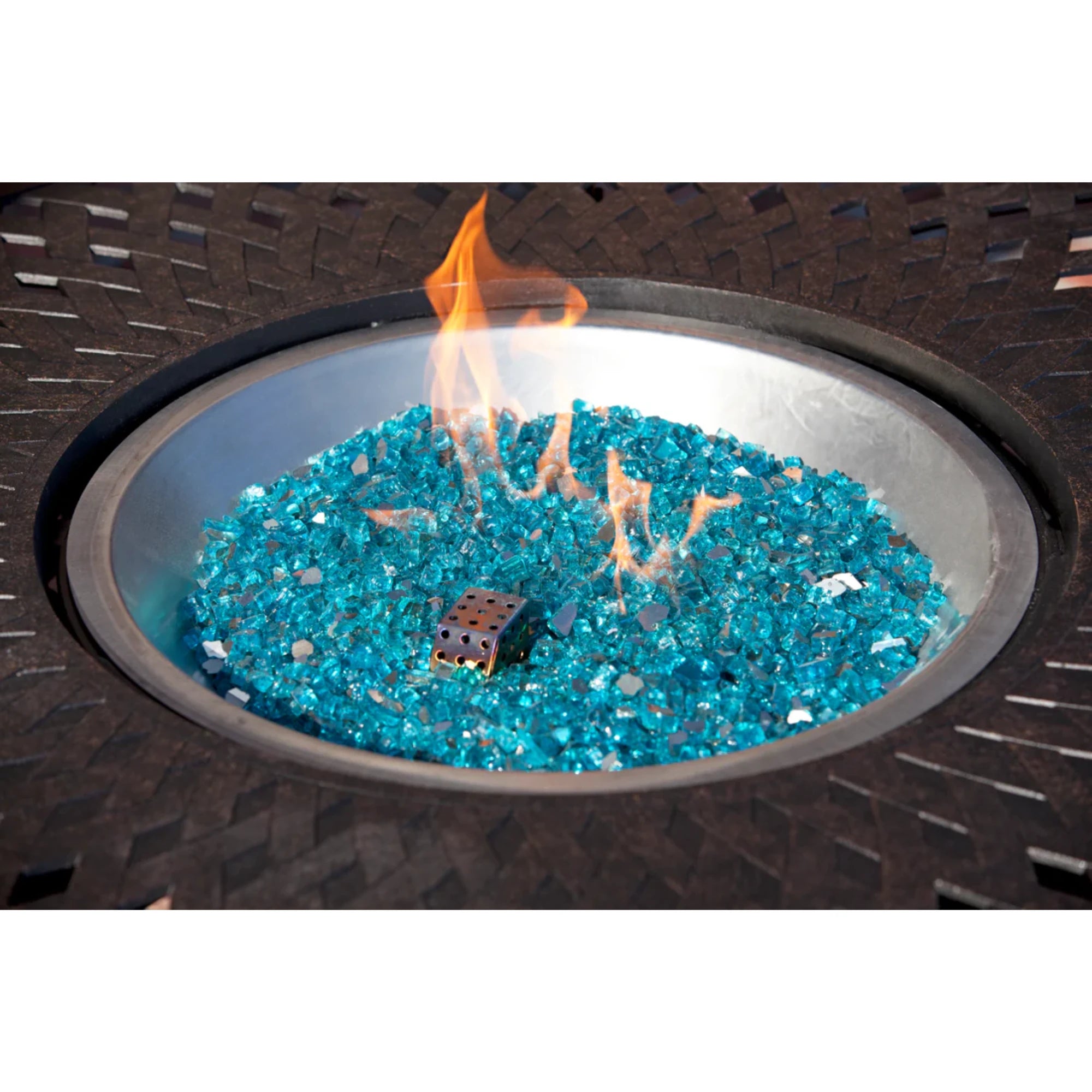 Well Traveled Living Bahama Blue Reflective Fire Glass | Novaselectes