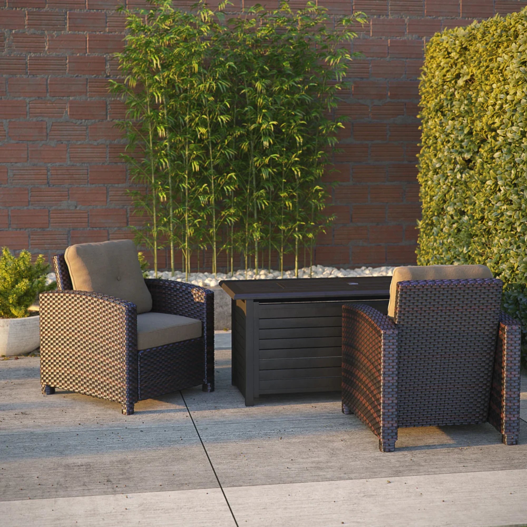 Well Traveled Living Miles Club Chair in Mocha Wicker | Novaselectes