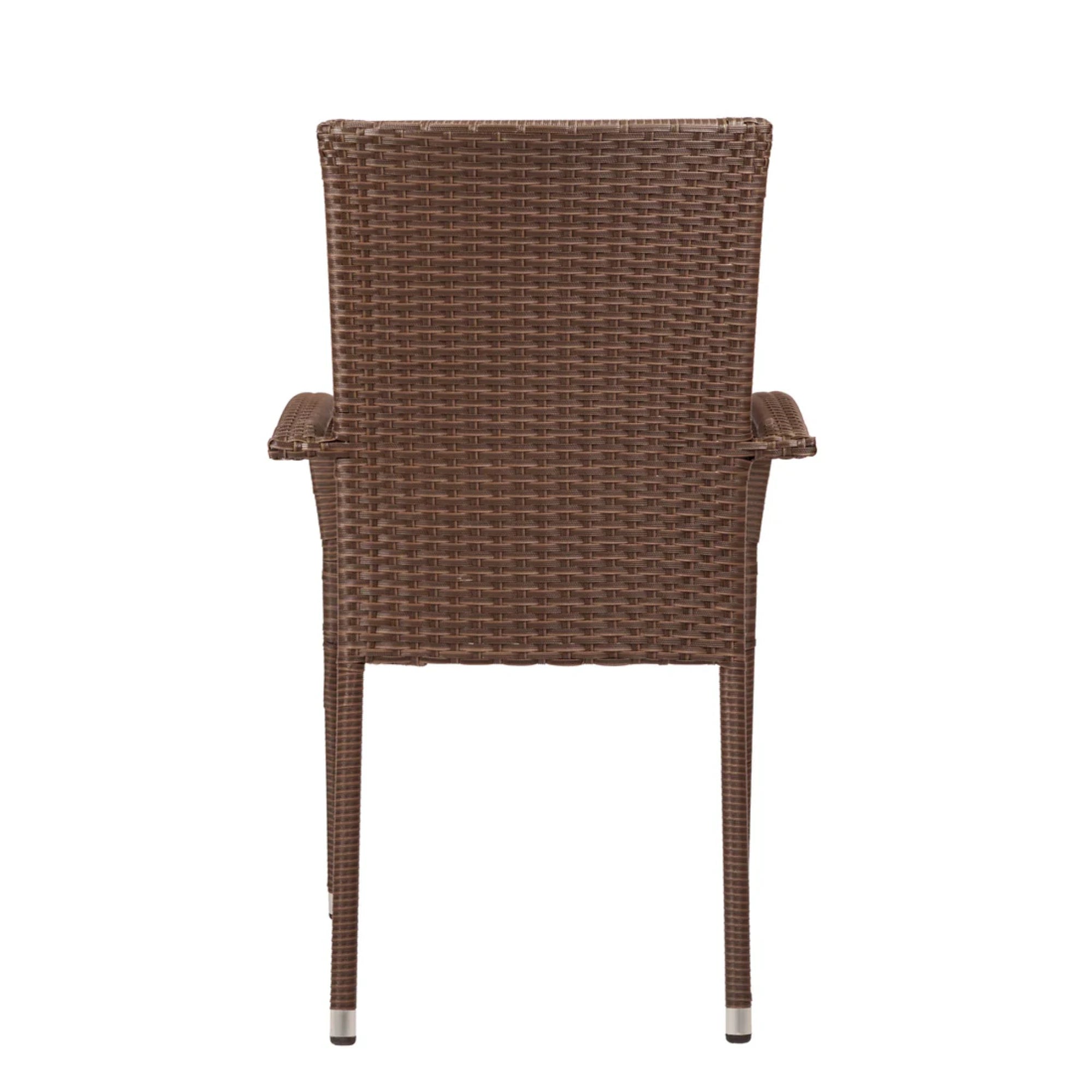 Well Traveled Living Set of 4 Morgan Outdoor Wicker Chairs | Novaselectes