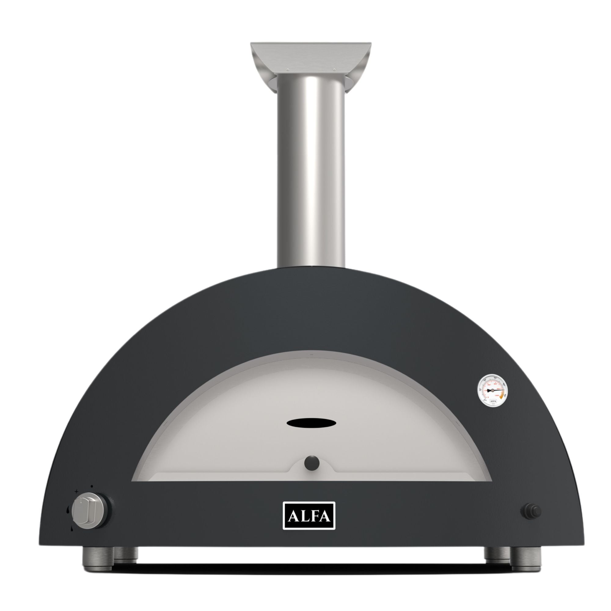 Alfa Moderno Anthracite Grey 3 Pizze Gas Pizza Oven | Novaselectes