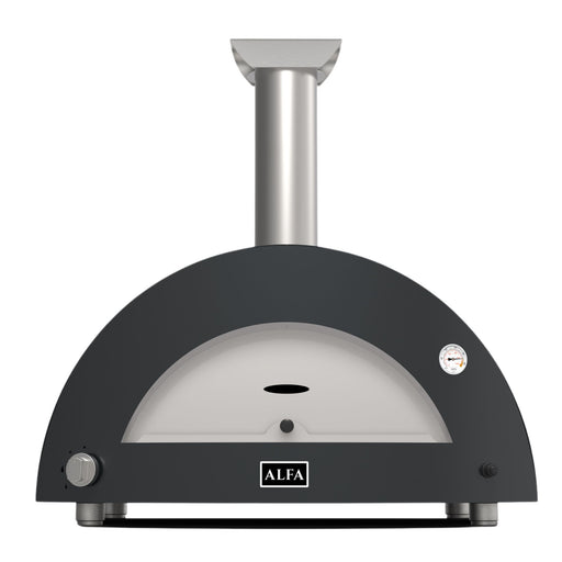 Alfa Moderno Anthracite Grey 3 Pizze Gas Pizza Oven | Novaselectes