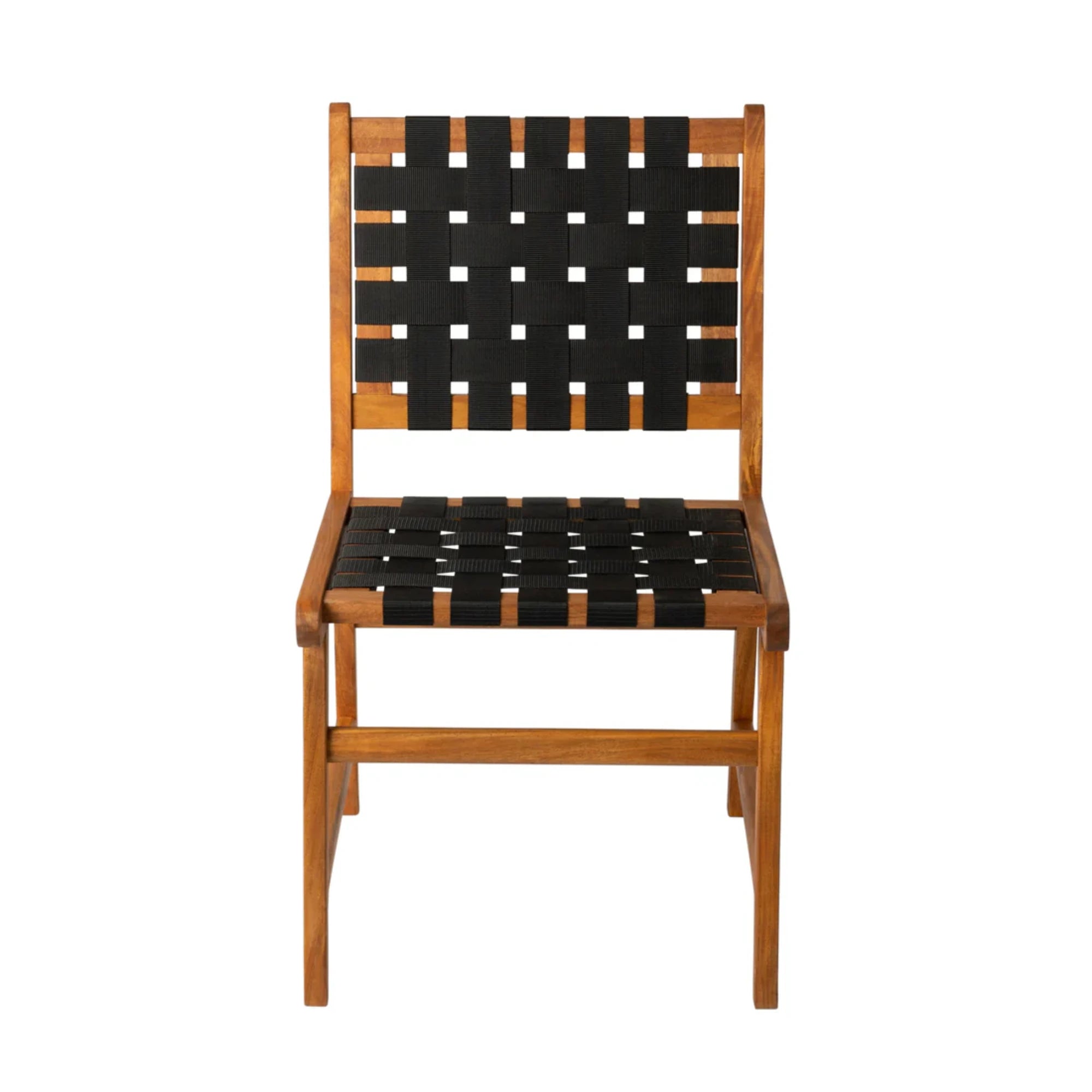 Well Traveled Living Sava Dining Side Chair in Black Webbing | Novaselectes