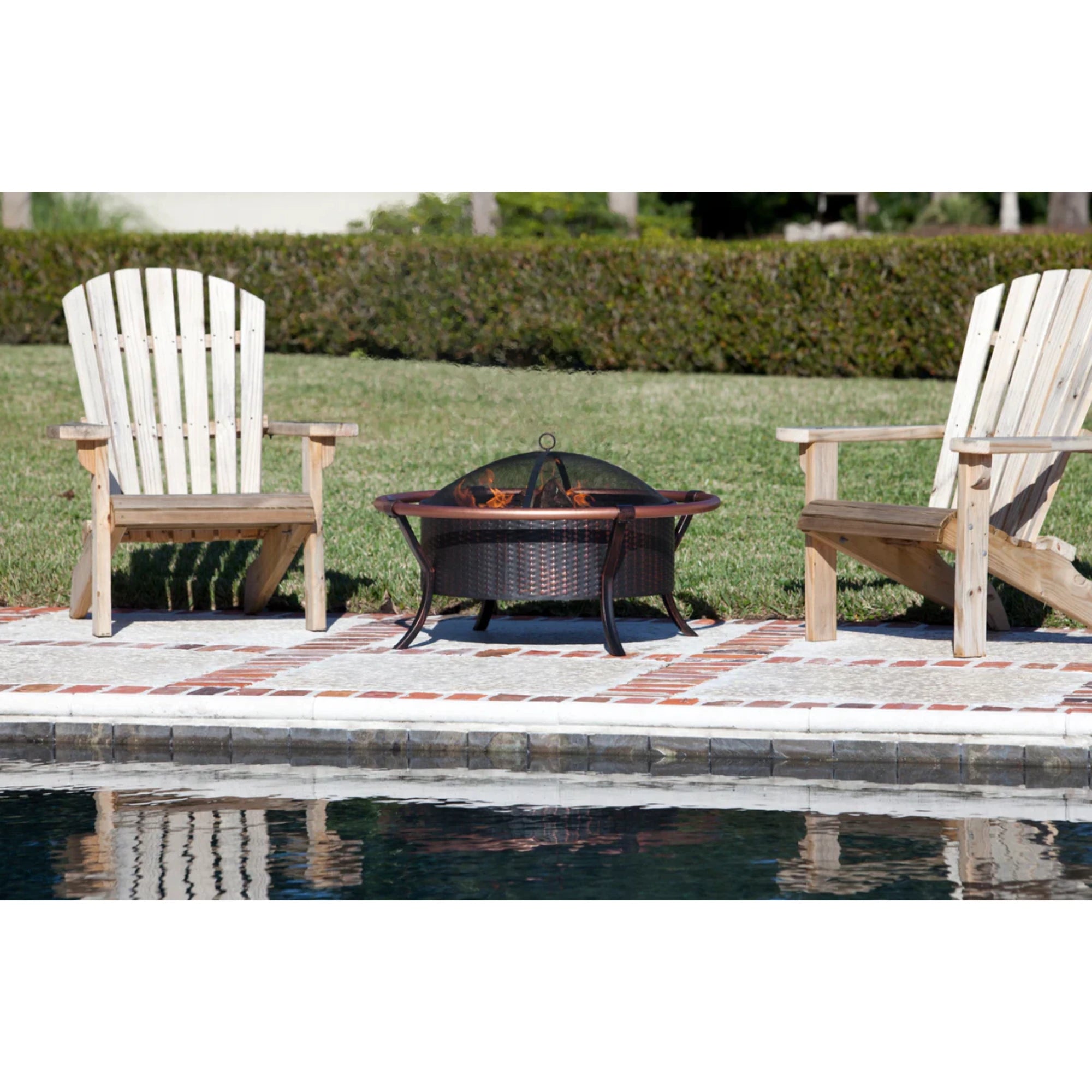 Well Traveled Living Copper Rail Fire Pit | Novaselectes