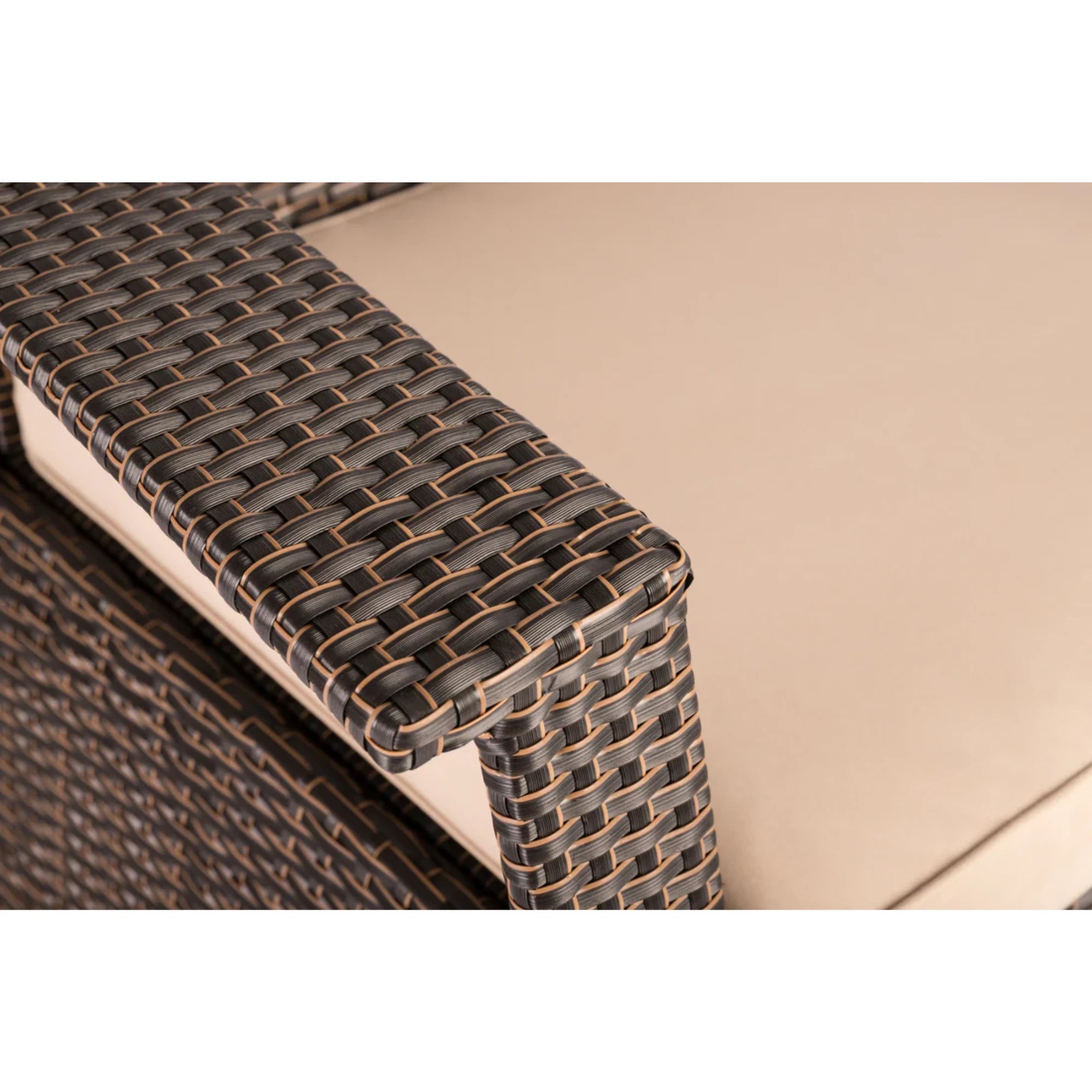 Well Traveled Living Bondi Deluxe Armchair in Mocha Wicker | Novaselectes