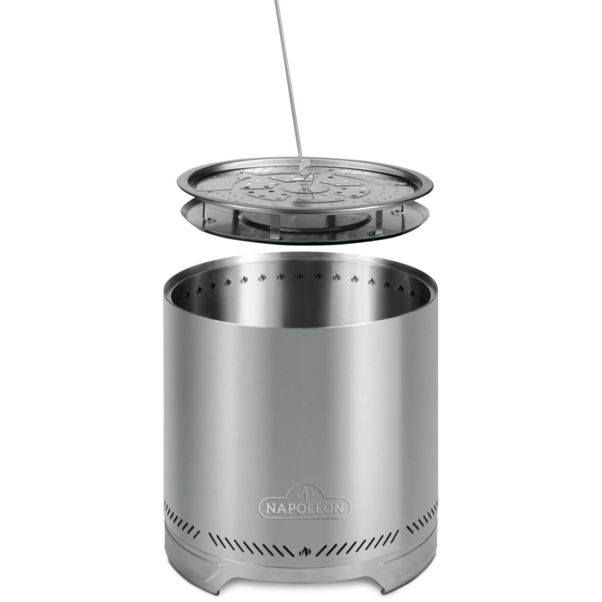 Napoleon Timberwolf 18-Inch Stainless Steel Smokeless Fire Pit | Novaselectes