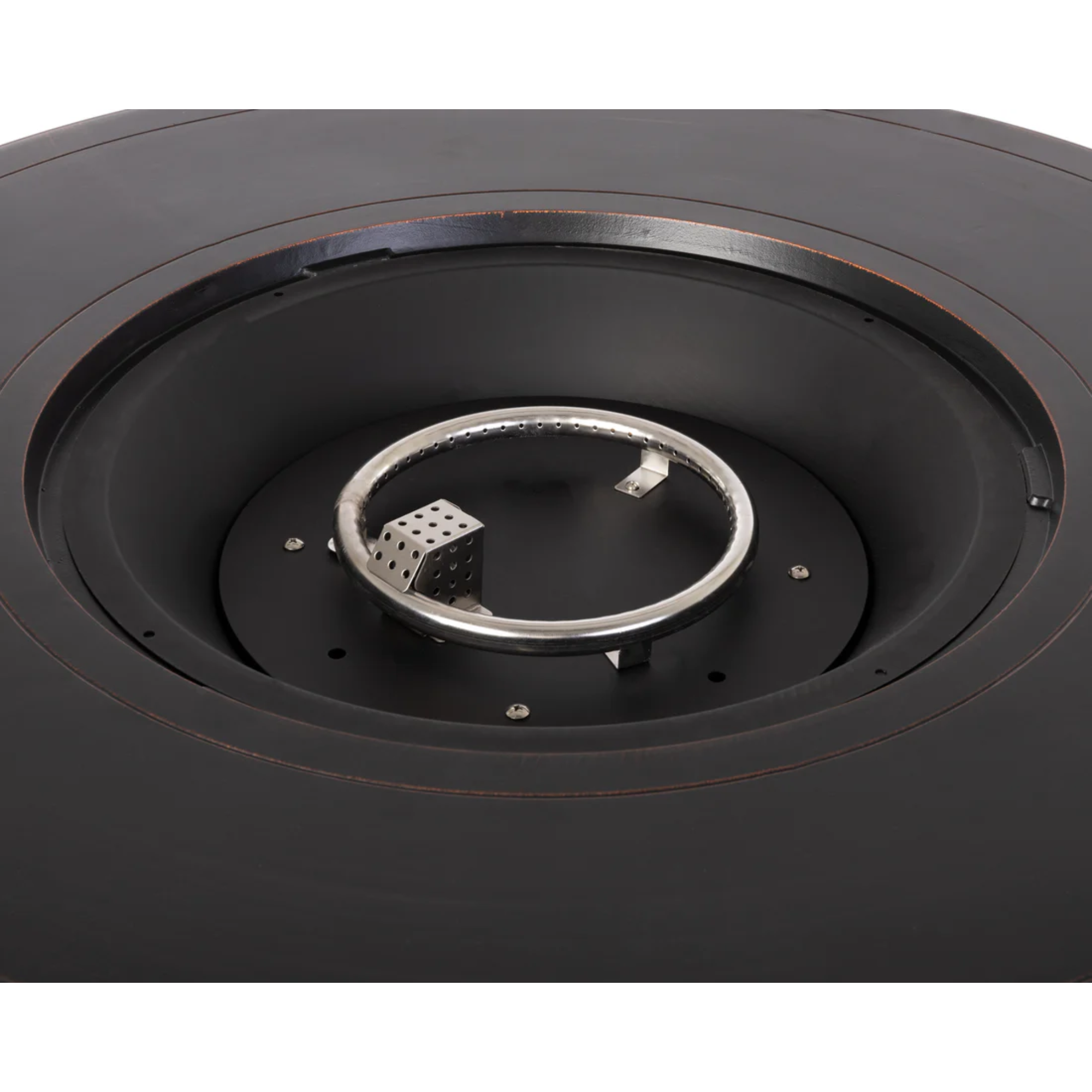 Well Traveled Living Florence Woven Aluminum Propane Fire Pit | Novaselectes