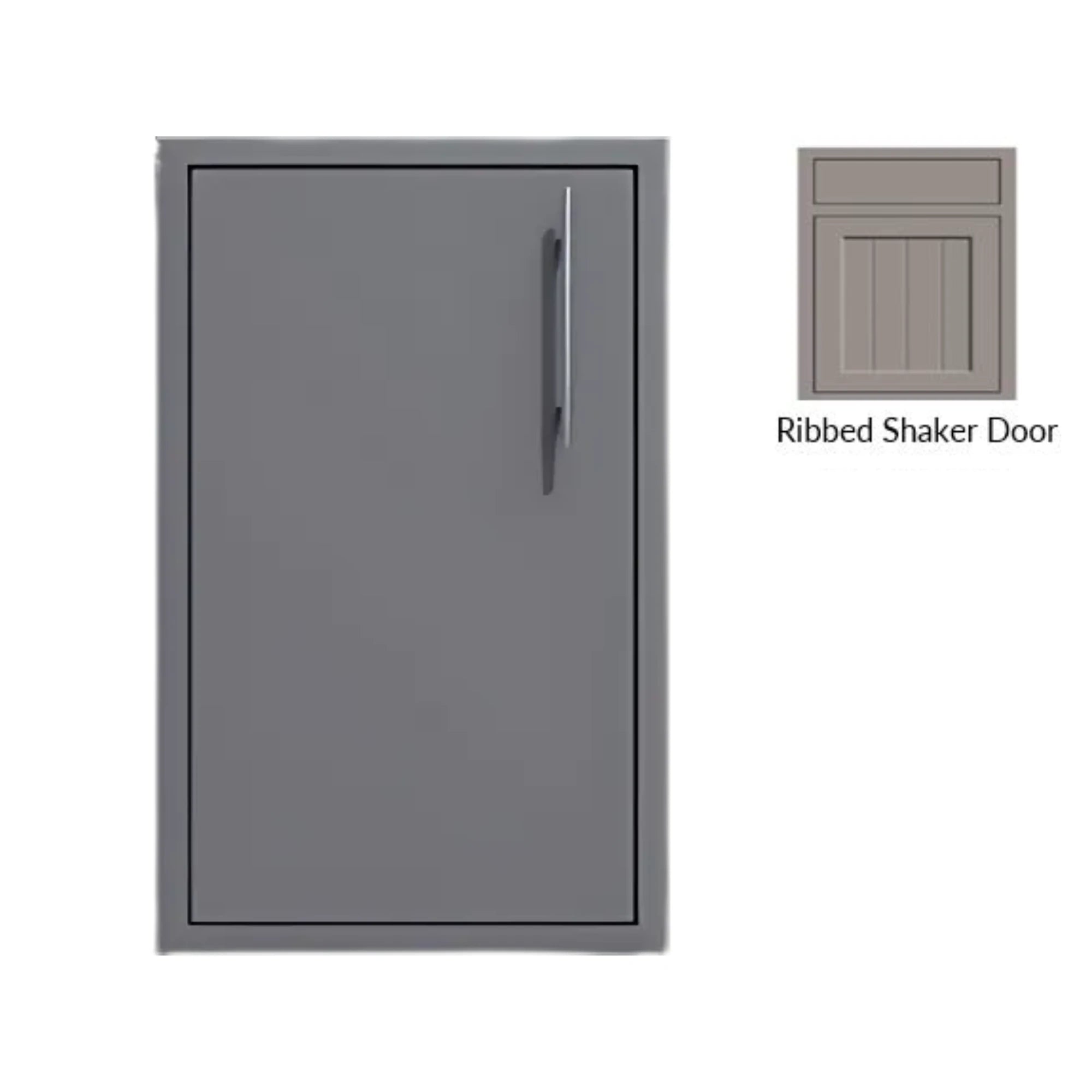 Challenger Designs Canyon Ribbed Shaker Style 24-Inch Single Access Door | Novaselectes