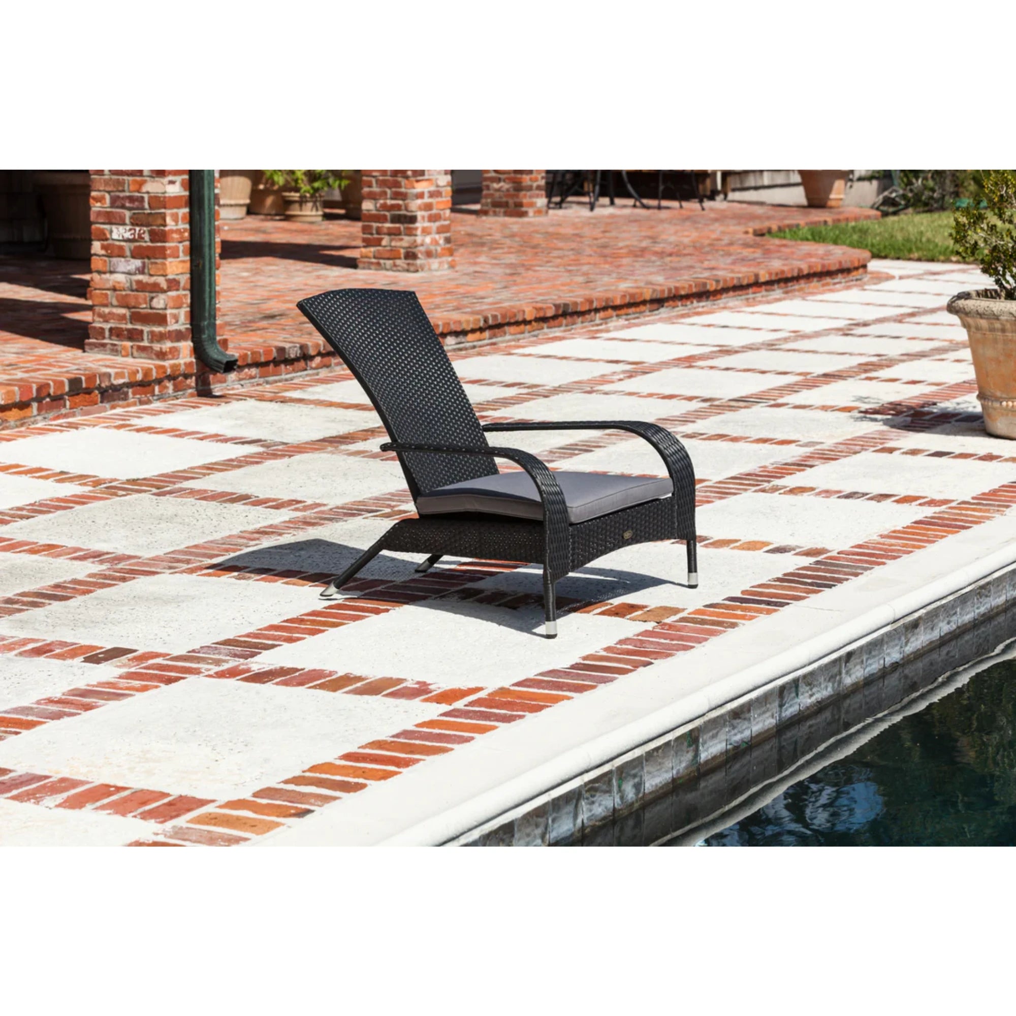 Well Traveled Living Black Coconino Wicker Chair | Novaselectes