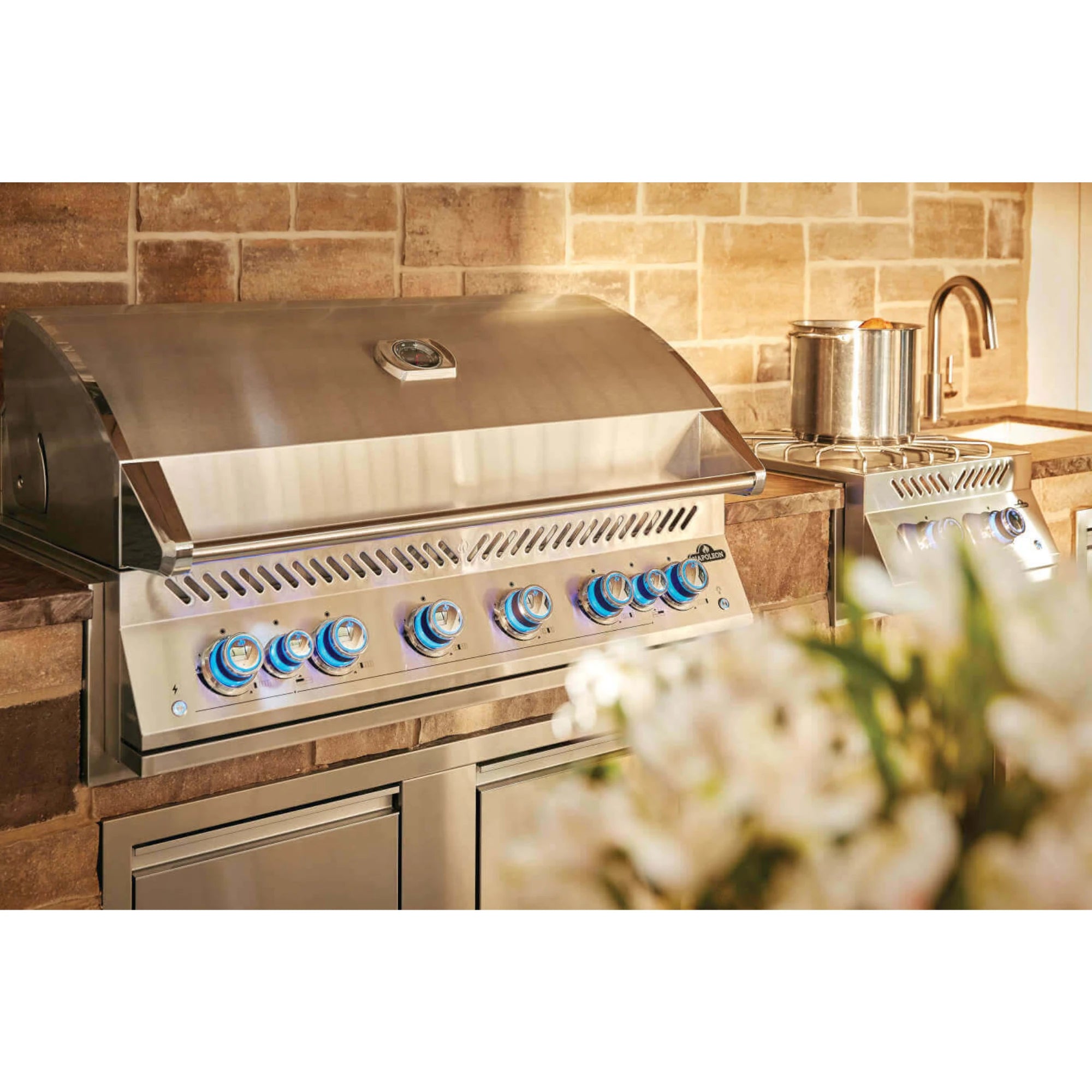 Napoleon Built-In 700 Series Gas Grill w/ Dual Infrared Rear Burners | Novaselectes