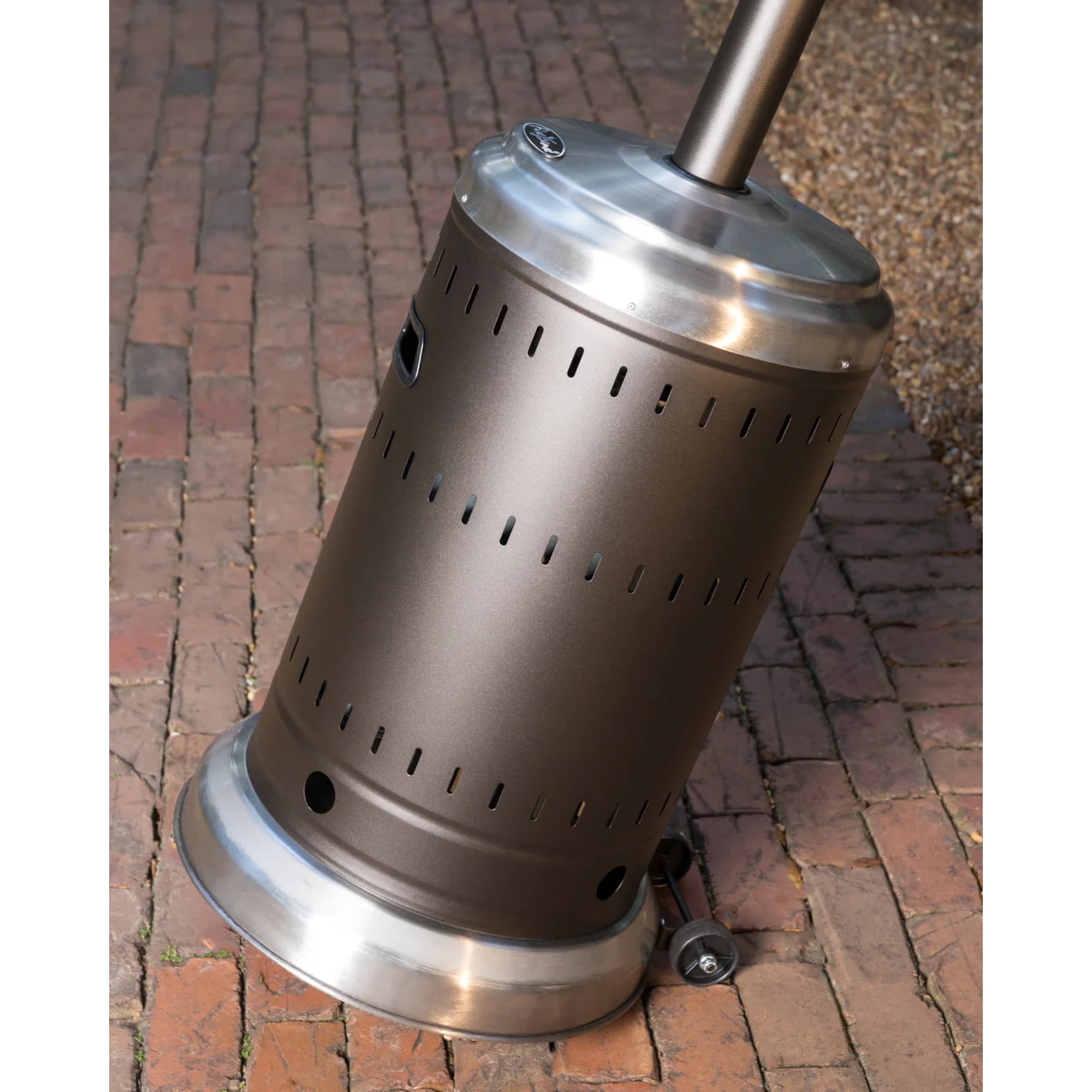 Well Traveled Living Ash & Stainless Steel Finish Propane Gas Patio Heater | Novaselectes