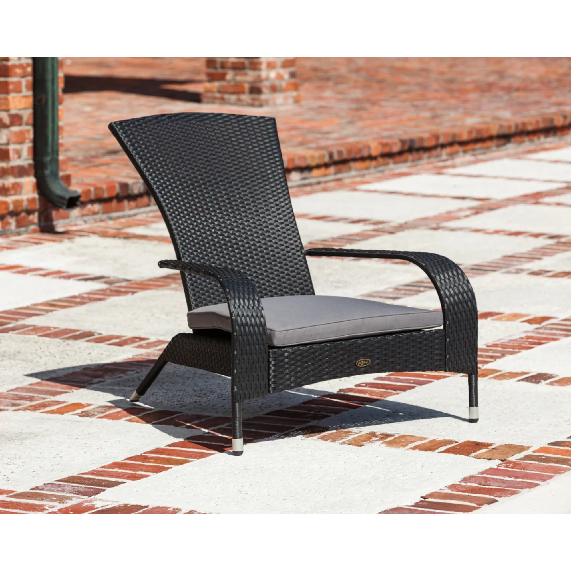 Well Traveled Living Black Coconino Wicker Chair | Novaselectes
