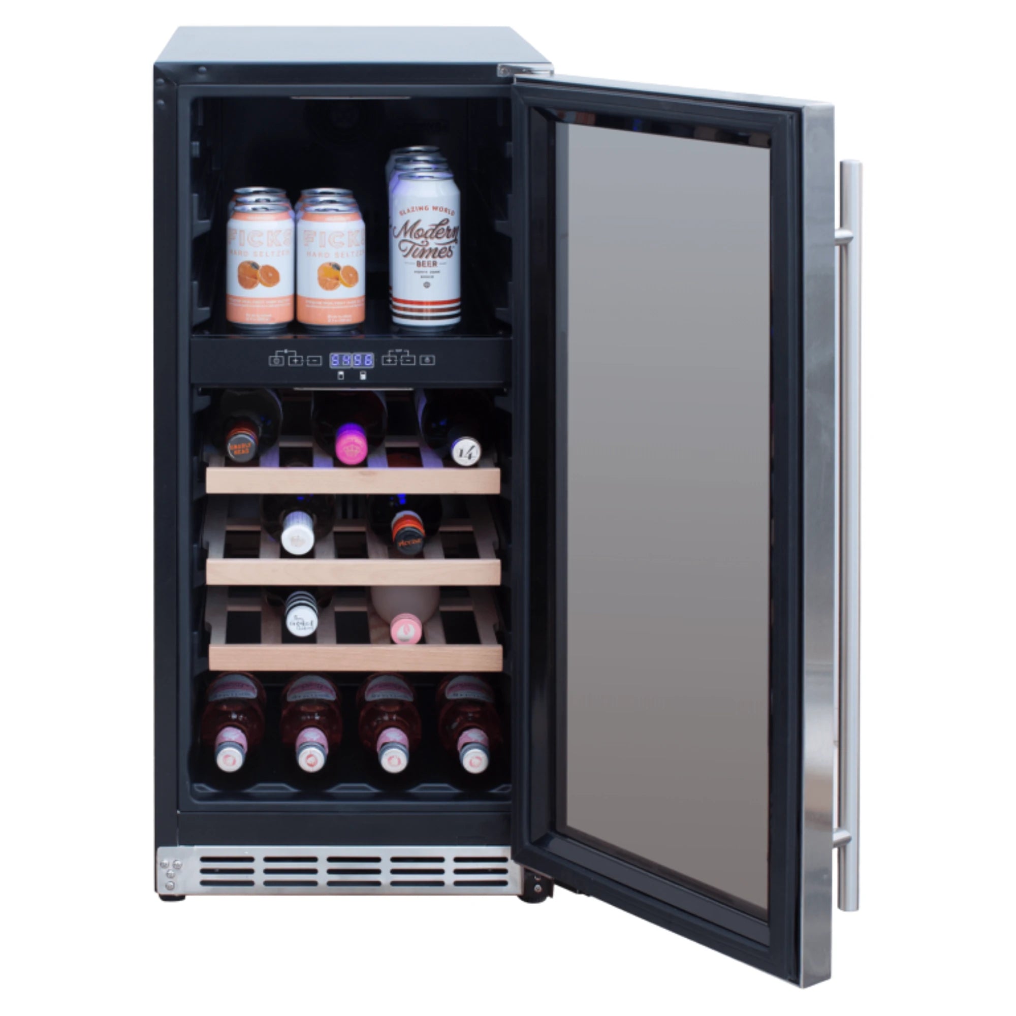 Summerset 15-Inch 3.2 Cu. Outdoor Dual Zone Wine Cooler | Novaselectes
