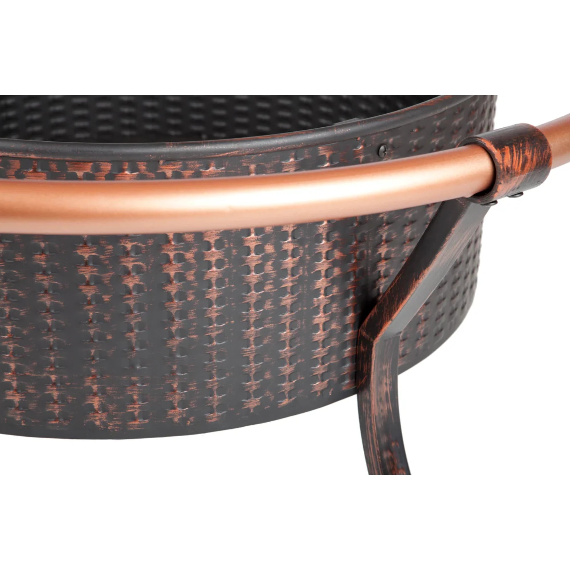 Well Traveled Living Copper Rail Fire Pit | Novaselectes