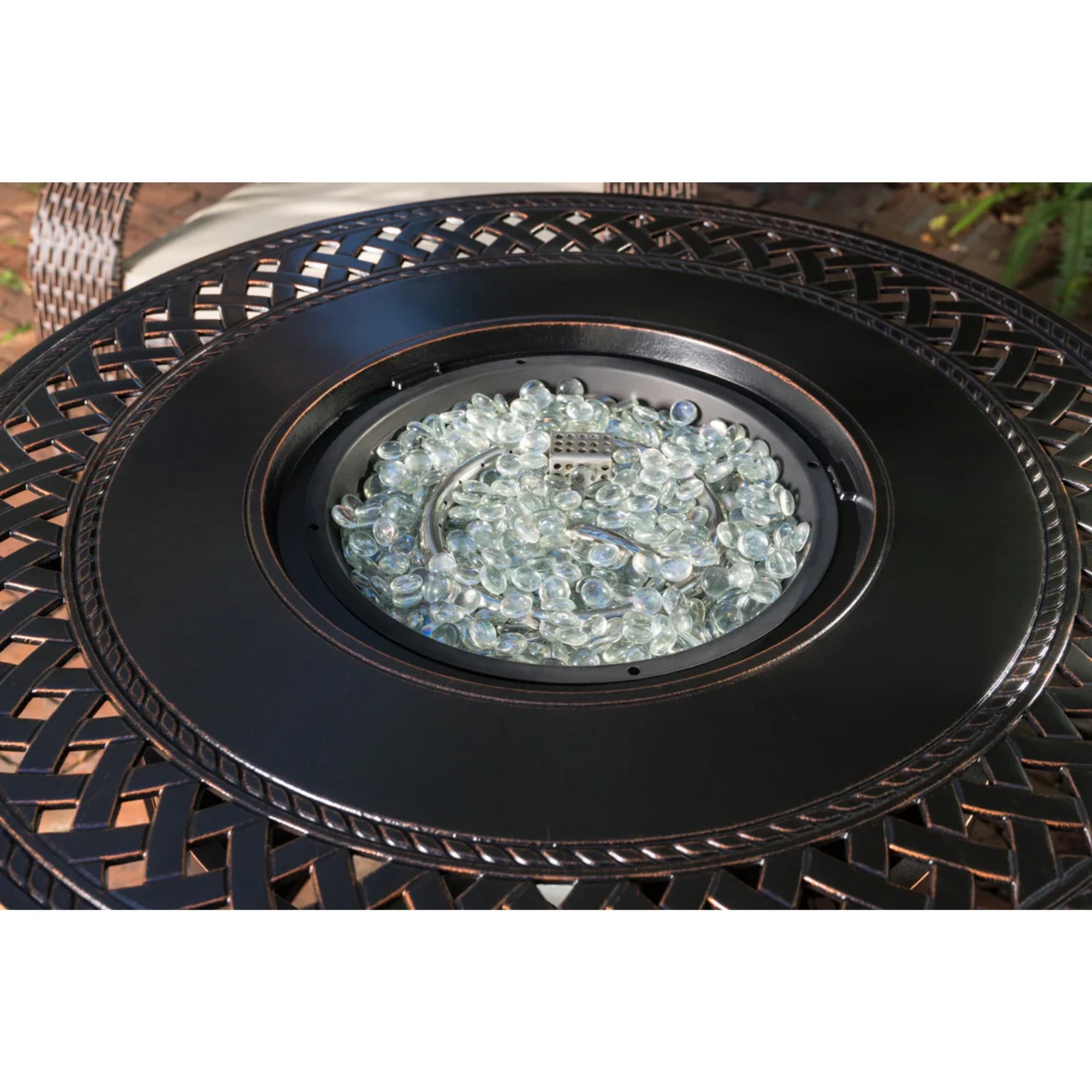 Well Traveled Living Wagner Aluminum Round Propane Fire Pit | Novaselectes