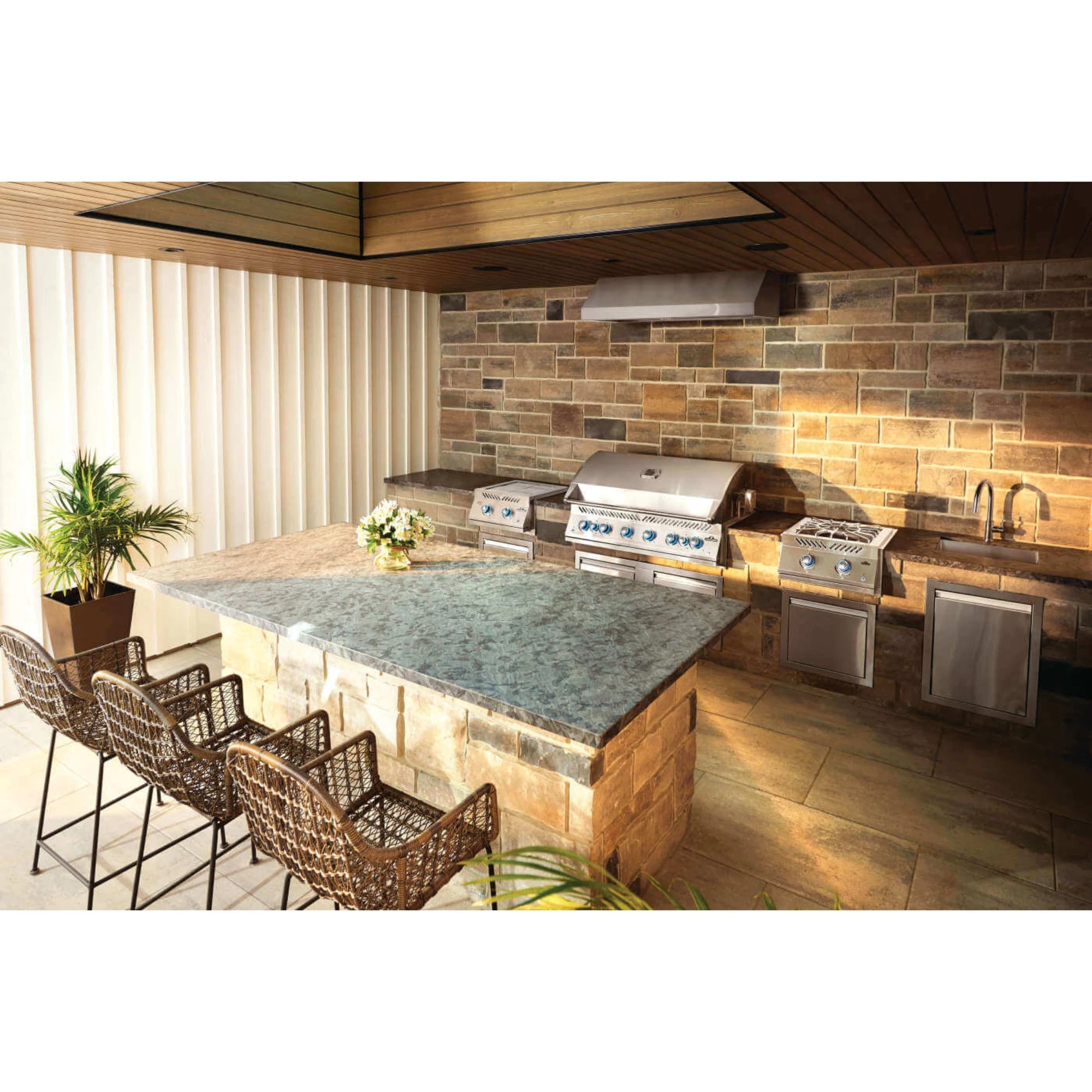 Napoleon Built-In 700 Series Gas Grill w/ Dual Infrared Rear Burners | Novaselectes