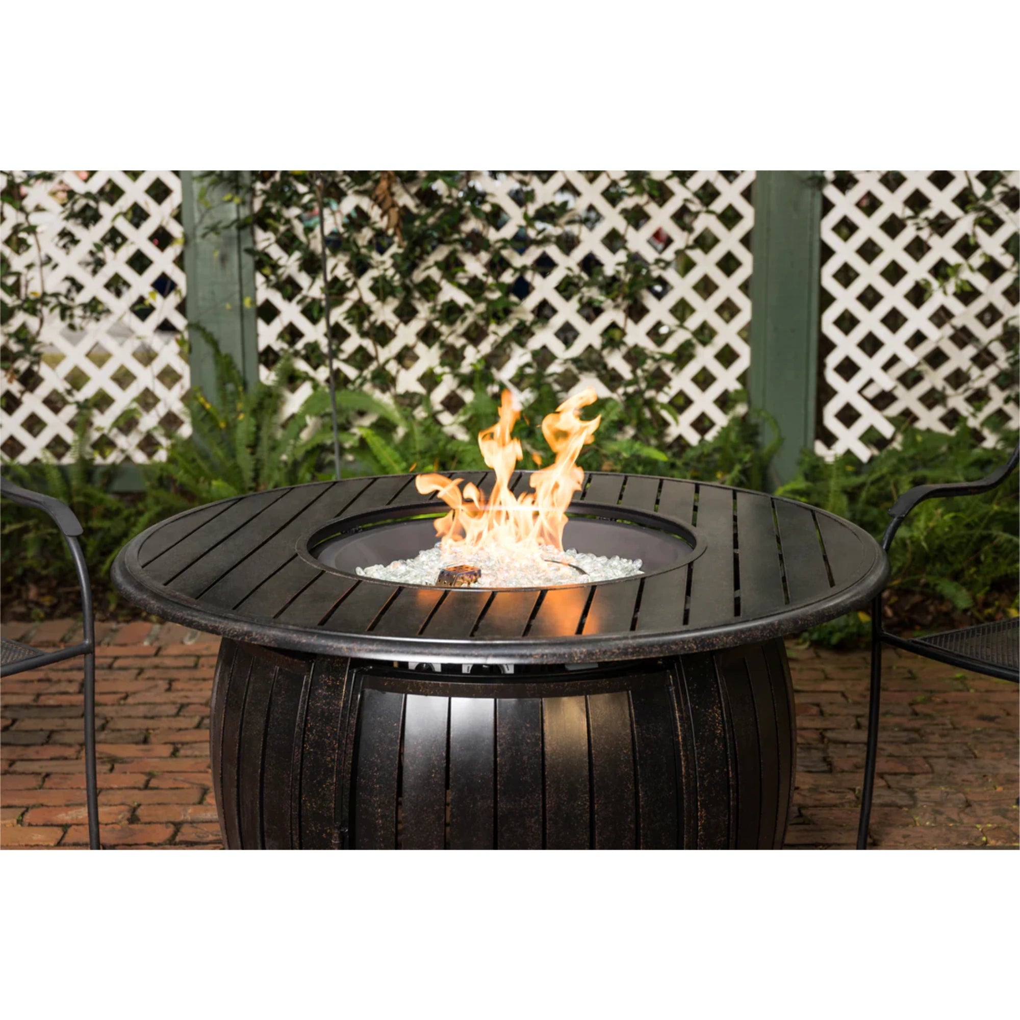 Well Traveled Living Grand Cooper Aluminum Round Propane Fire Pit | Novaselectes