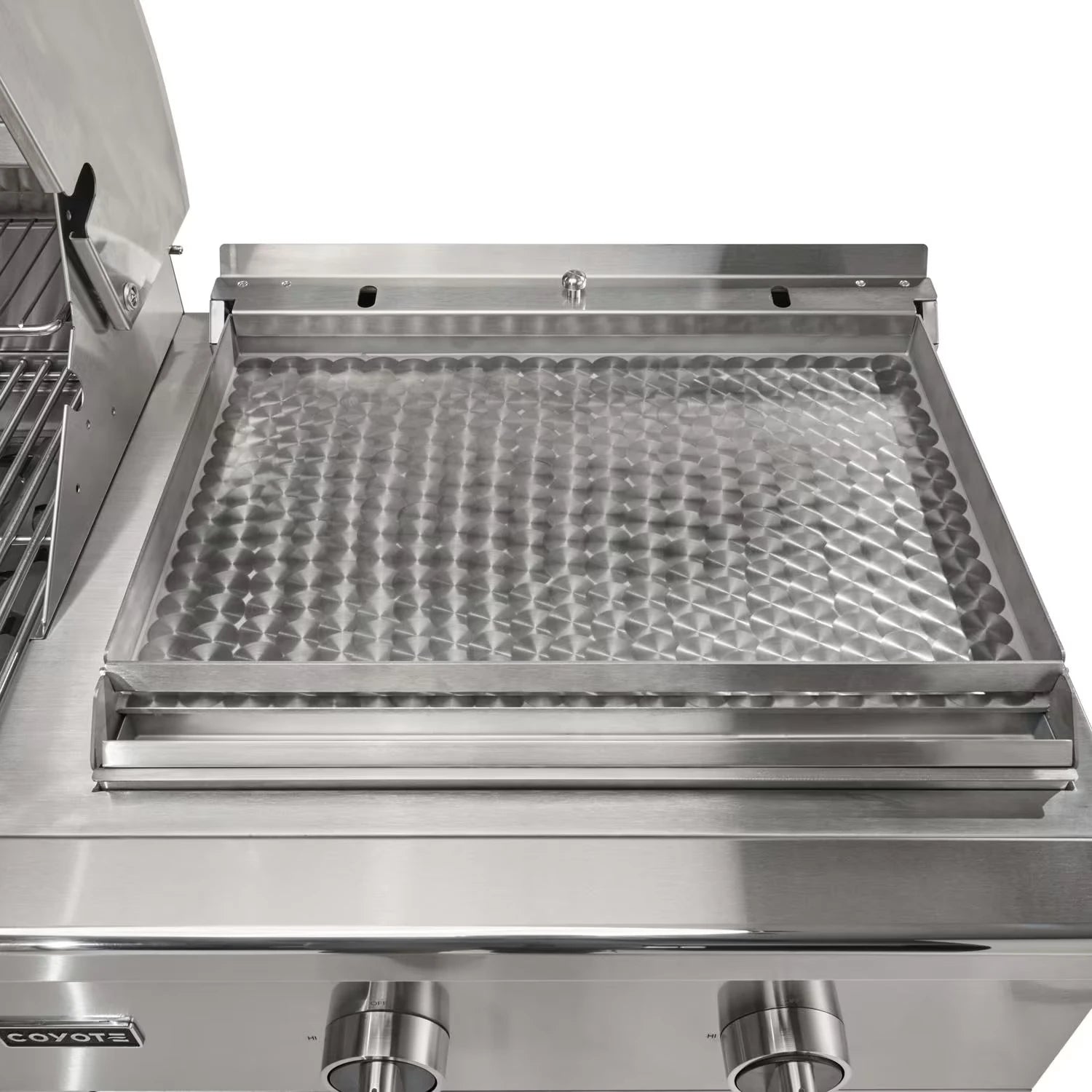 Coyote 50-Inch Built-in Gas Grill & Flat Top Combo | Novaselectes