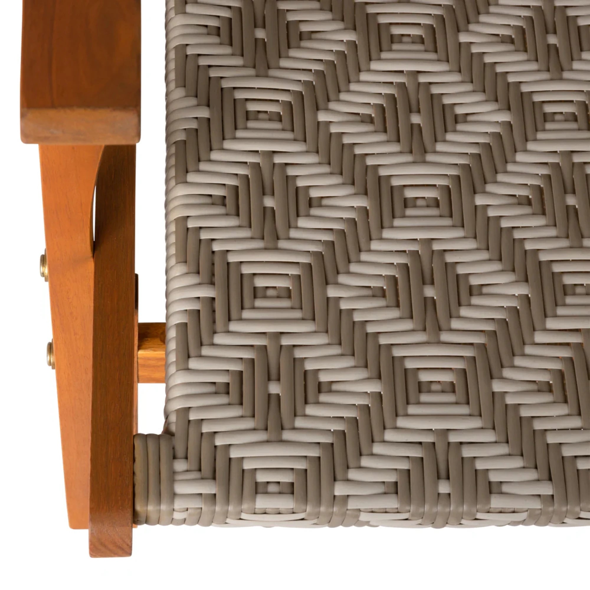Well Traveled Living Vega Natural Stain Outdoor Chair in Diamond-Weave Wicker | Novaselectes