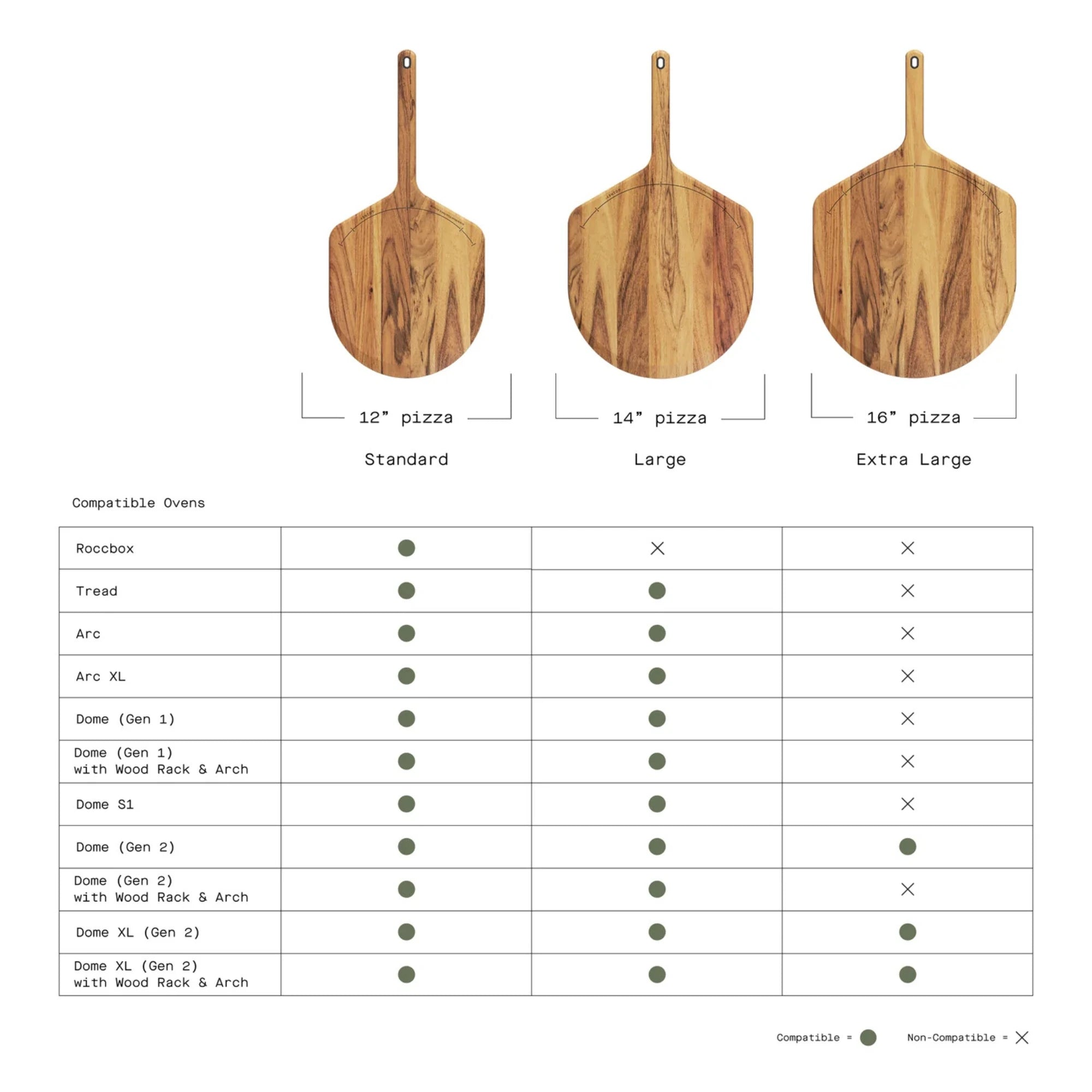 Gozney Acacia Wood Pizza Peel & Server XL | Novaselectes
