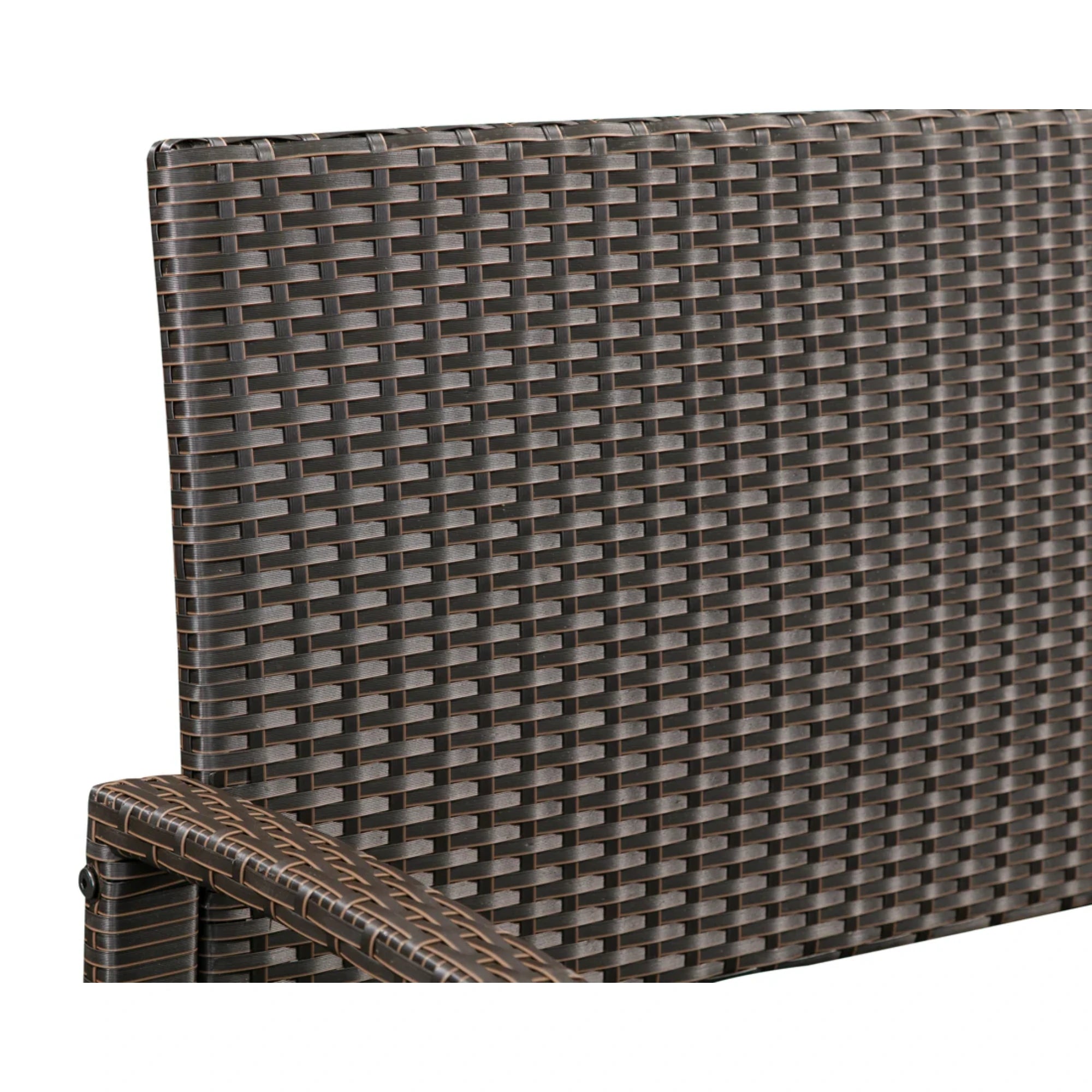 Well Traveled Living Miles Patio Bench in Mocha Wicker | Novaselectes