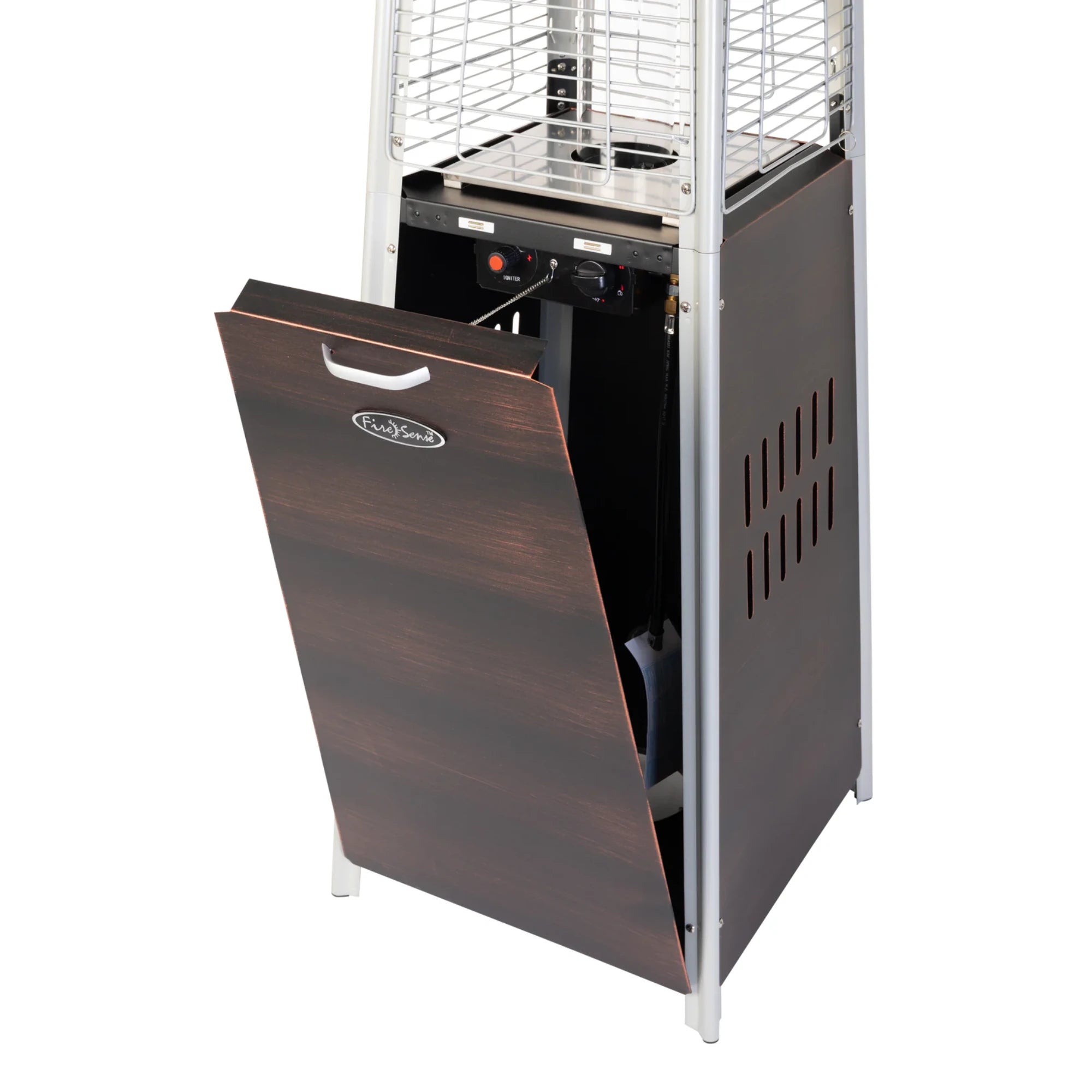 Well Traveled Living Coronado Brushed Bronze Pyramid Flame Propane Patio Heater | Novaselectes
