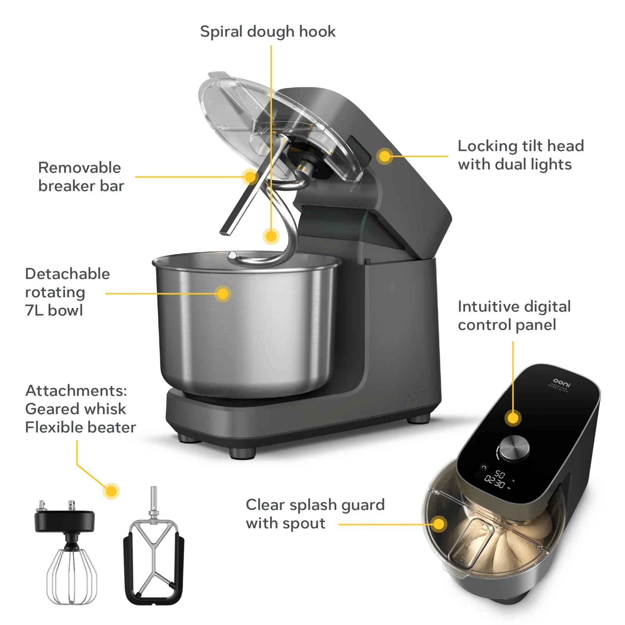 Ooni Halo Pro Spiral Mixer | Novaselectes