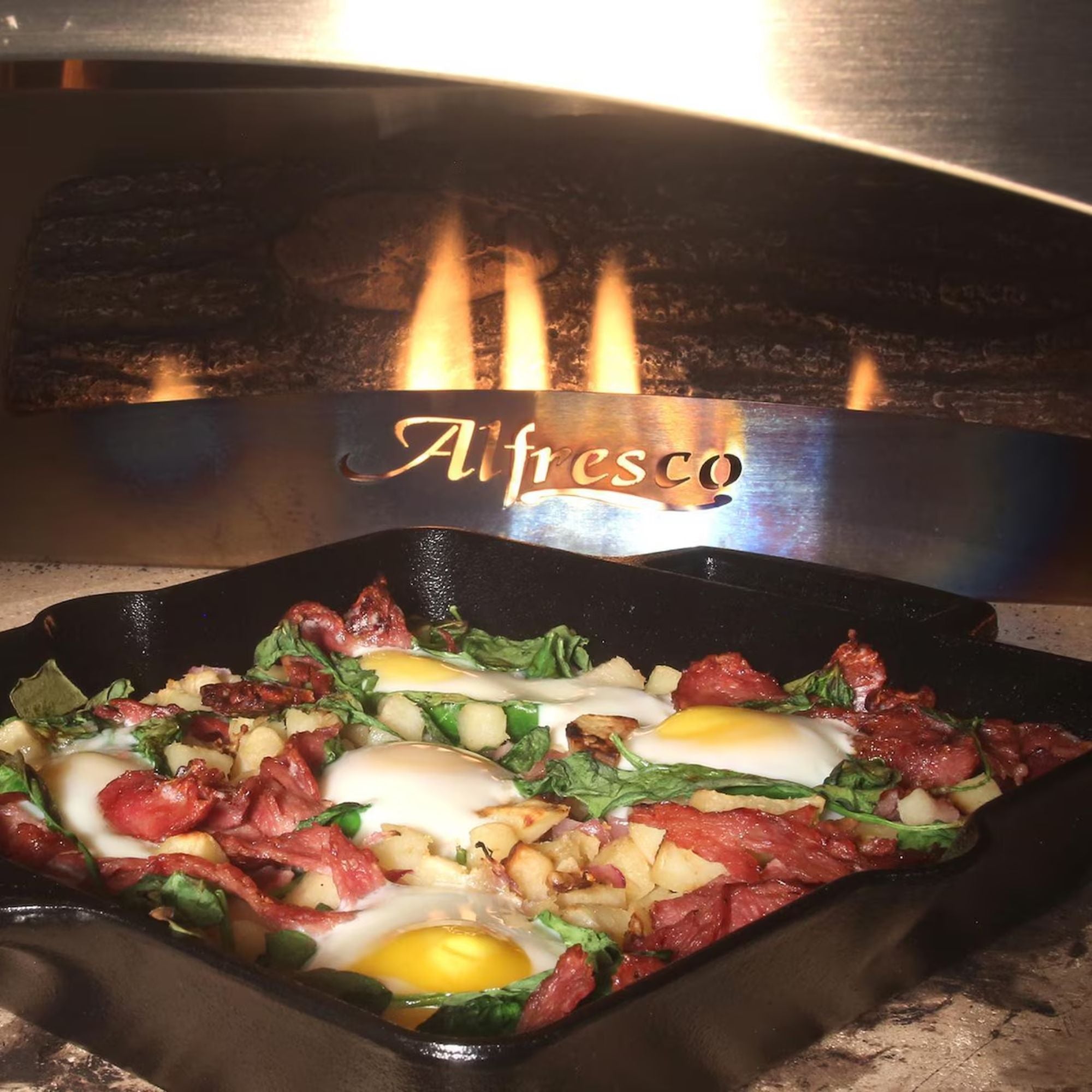 Alfresco 30-Inch Built-In Outdoor Gas Pizza Oven | Novaselectes