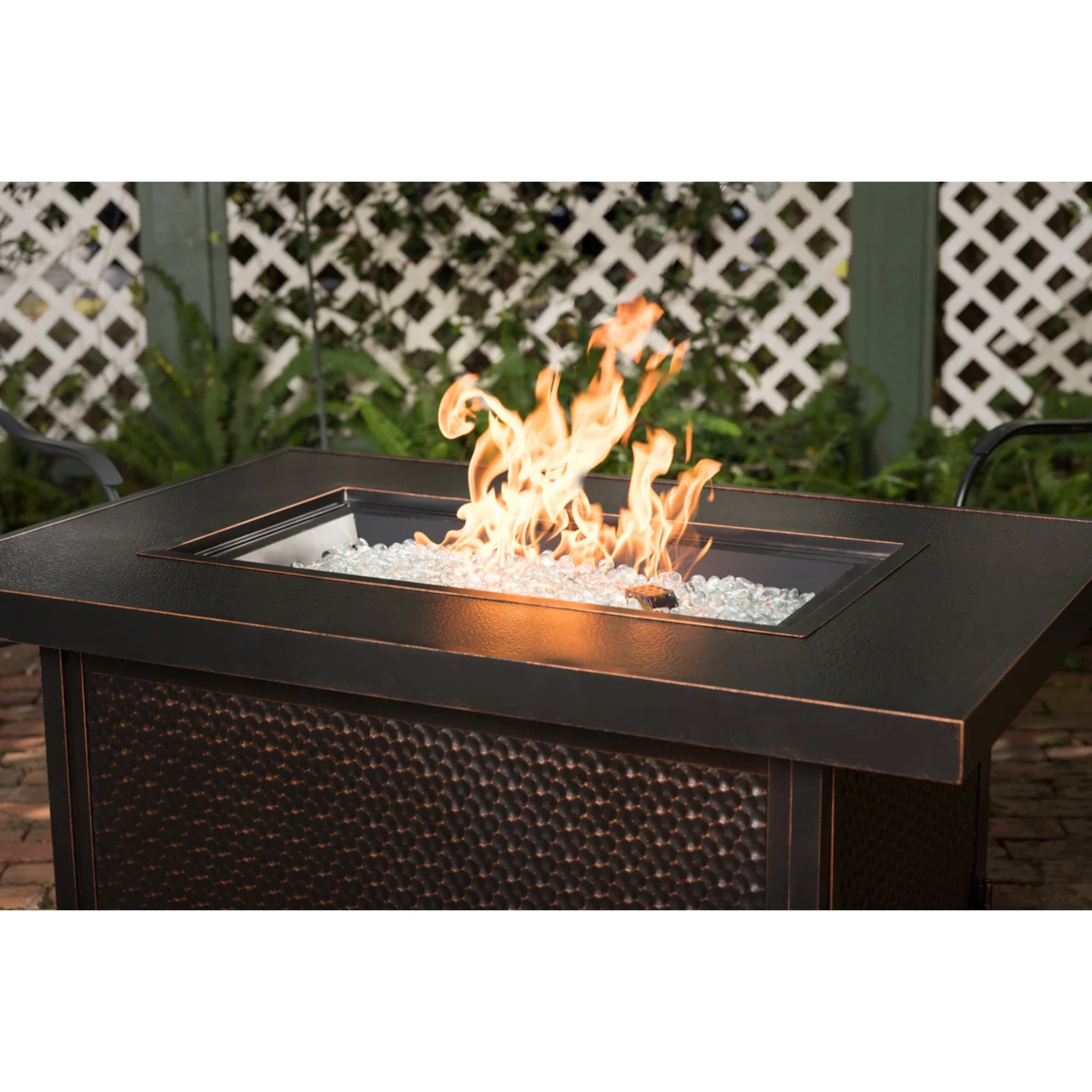 Well Traveled Living Weyland Rectangle Aluminum Propane Fire Pit | Novaselectes