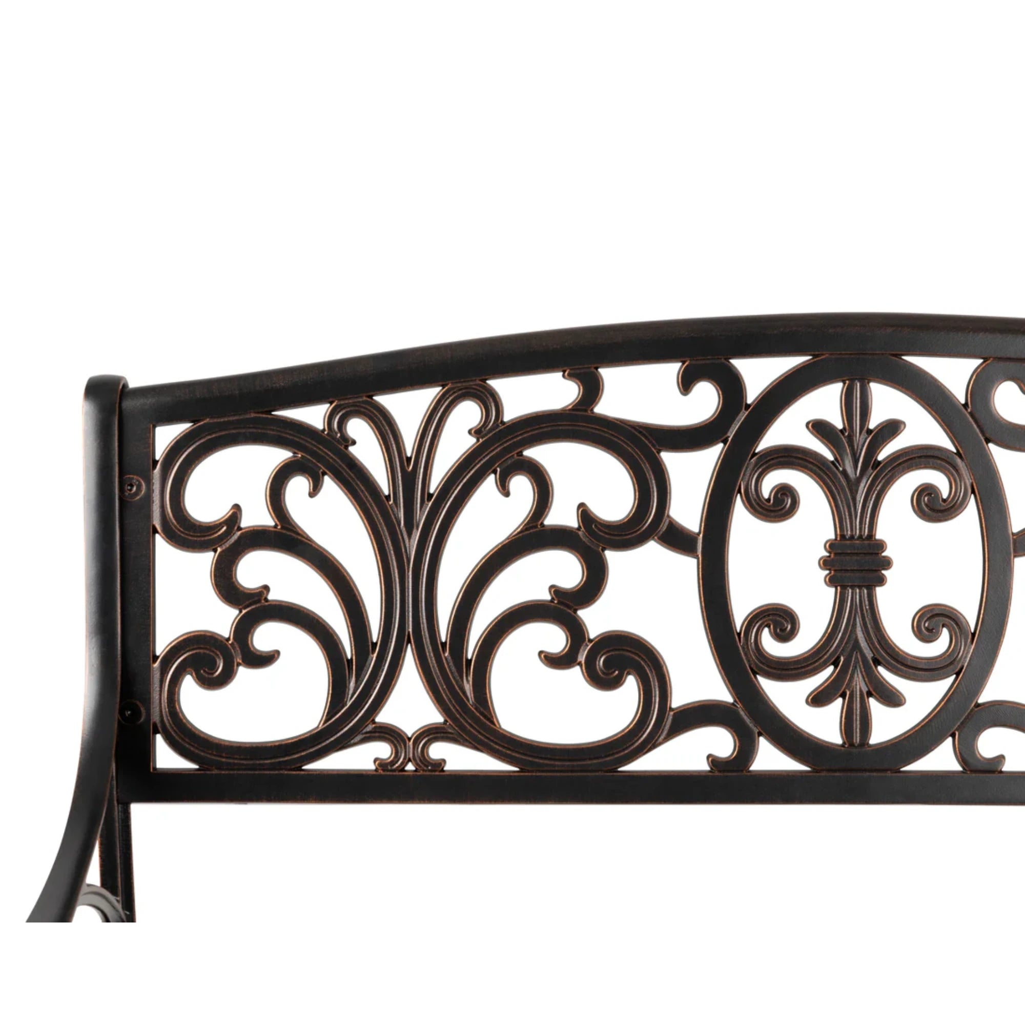 Well Traveled Living Decatur Aluminum Patio Bench in Antique Bronze | Novaselectes