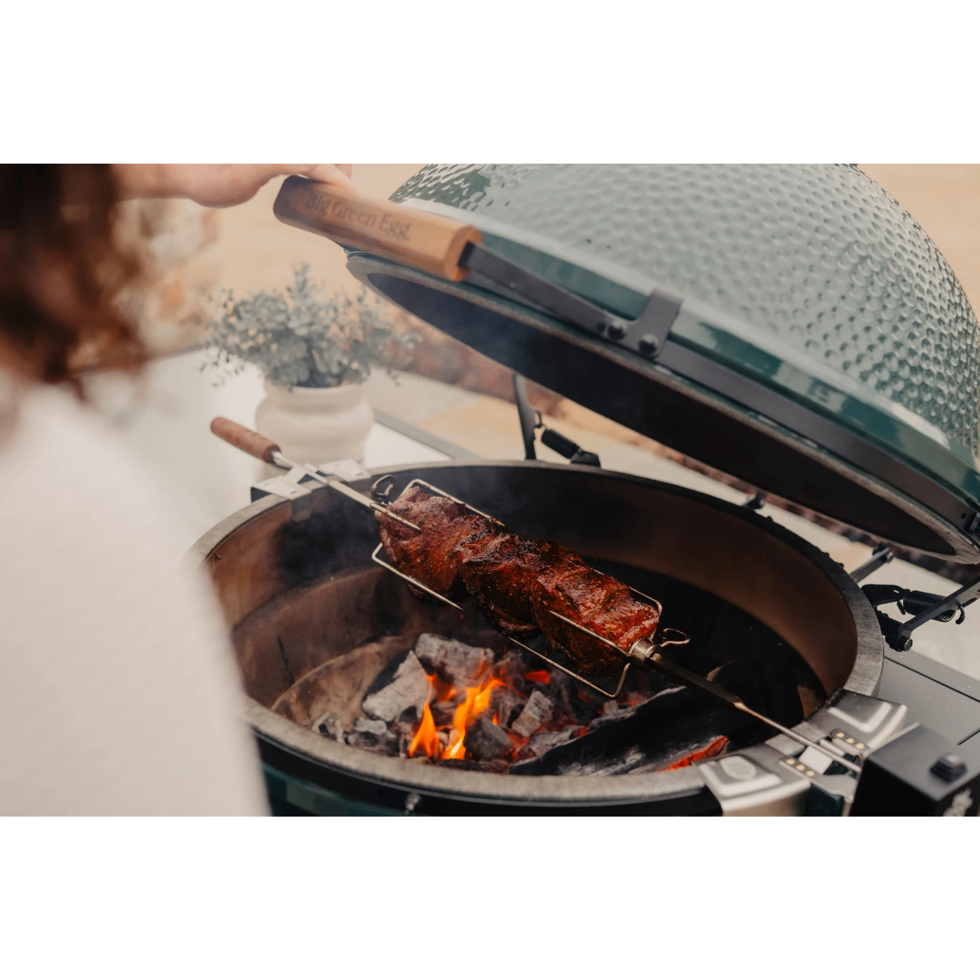 Big Green Egg Large Egg Rotisserie | Novaselectes