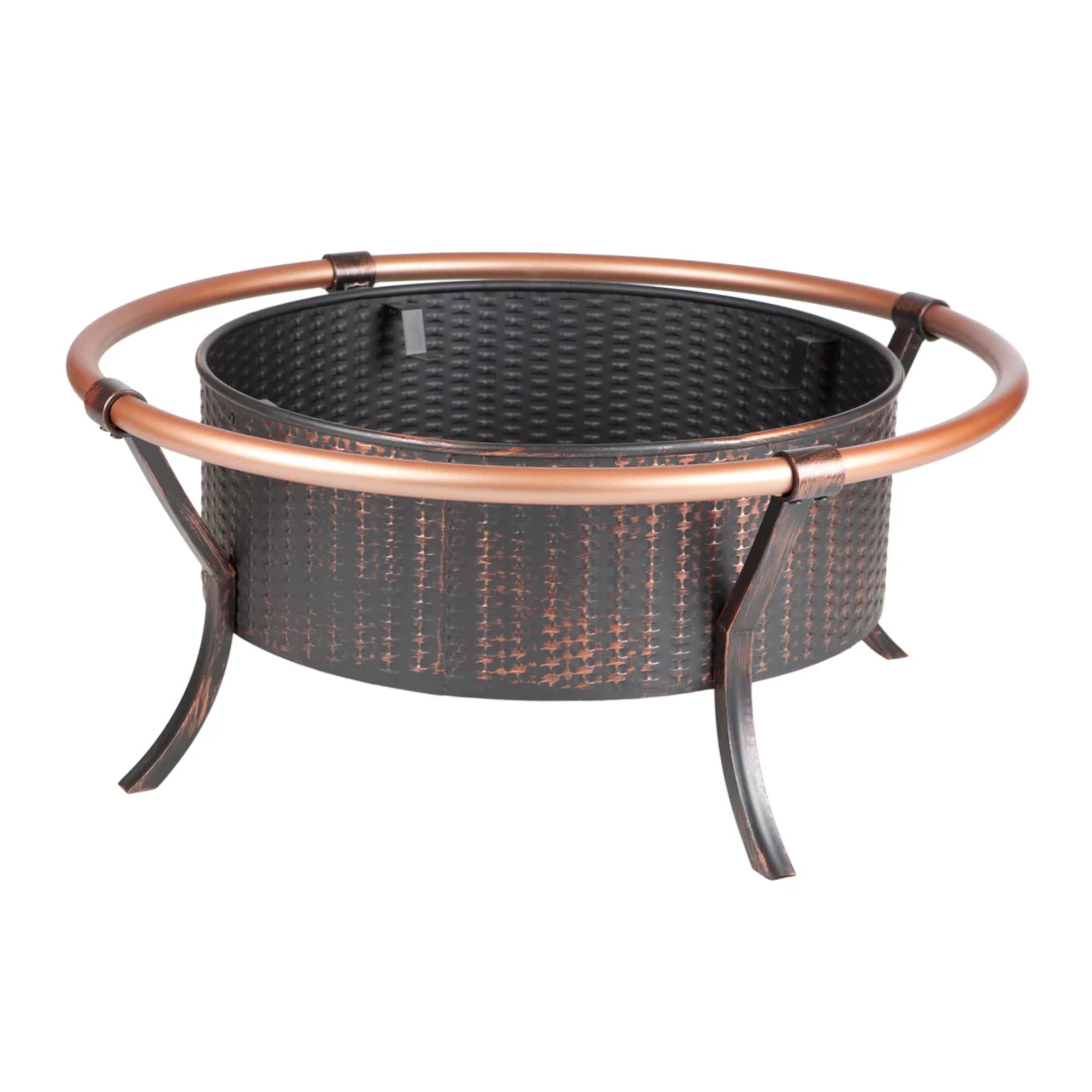 Well Traveled Living Copper Rail Fire Pit | Novaselectes