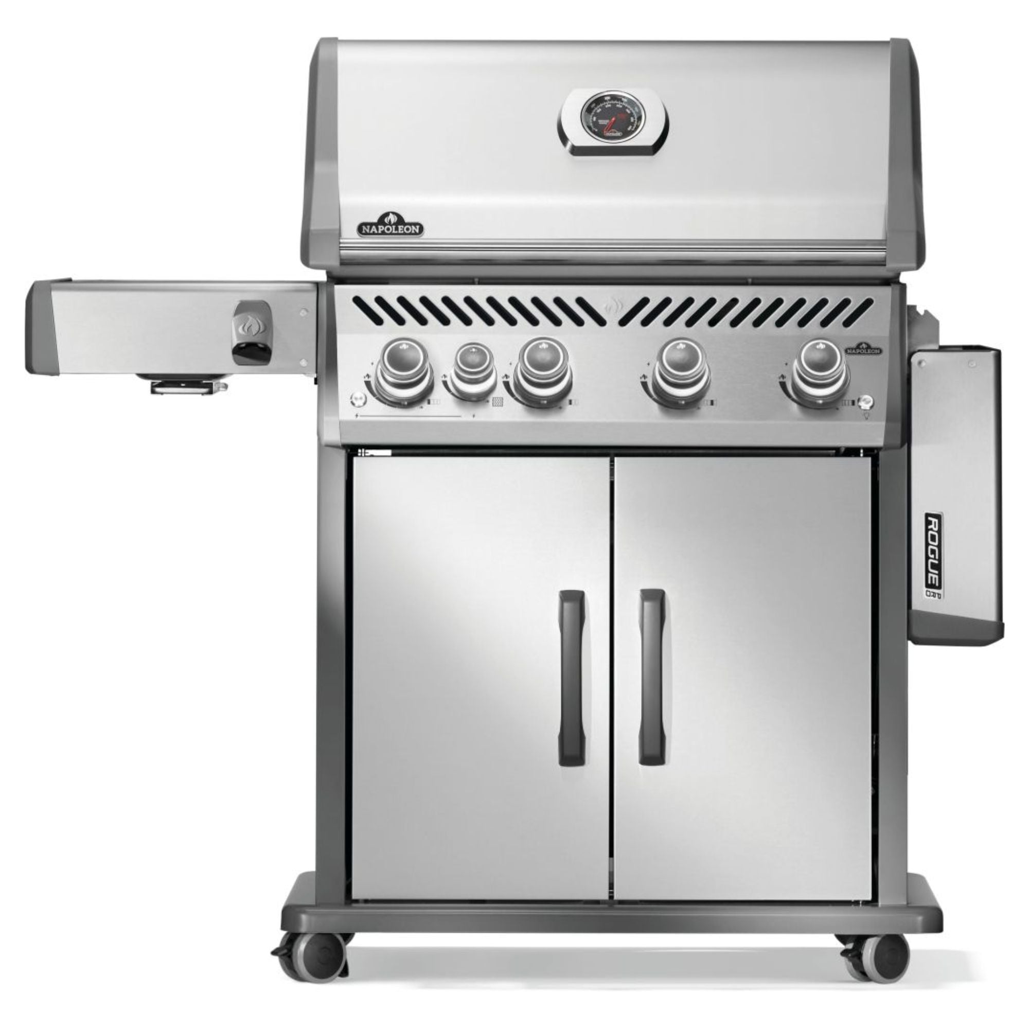 Napoleon Rogue® PRO 525 SIB Stainless Steel Freestanding Gas Grill w/ Infrared Side Burner | Novaselectes