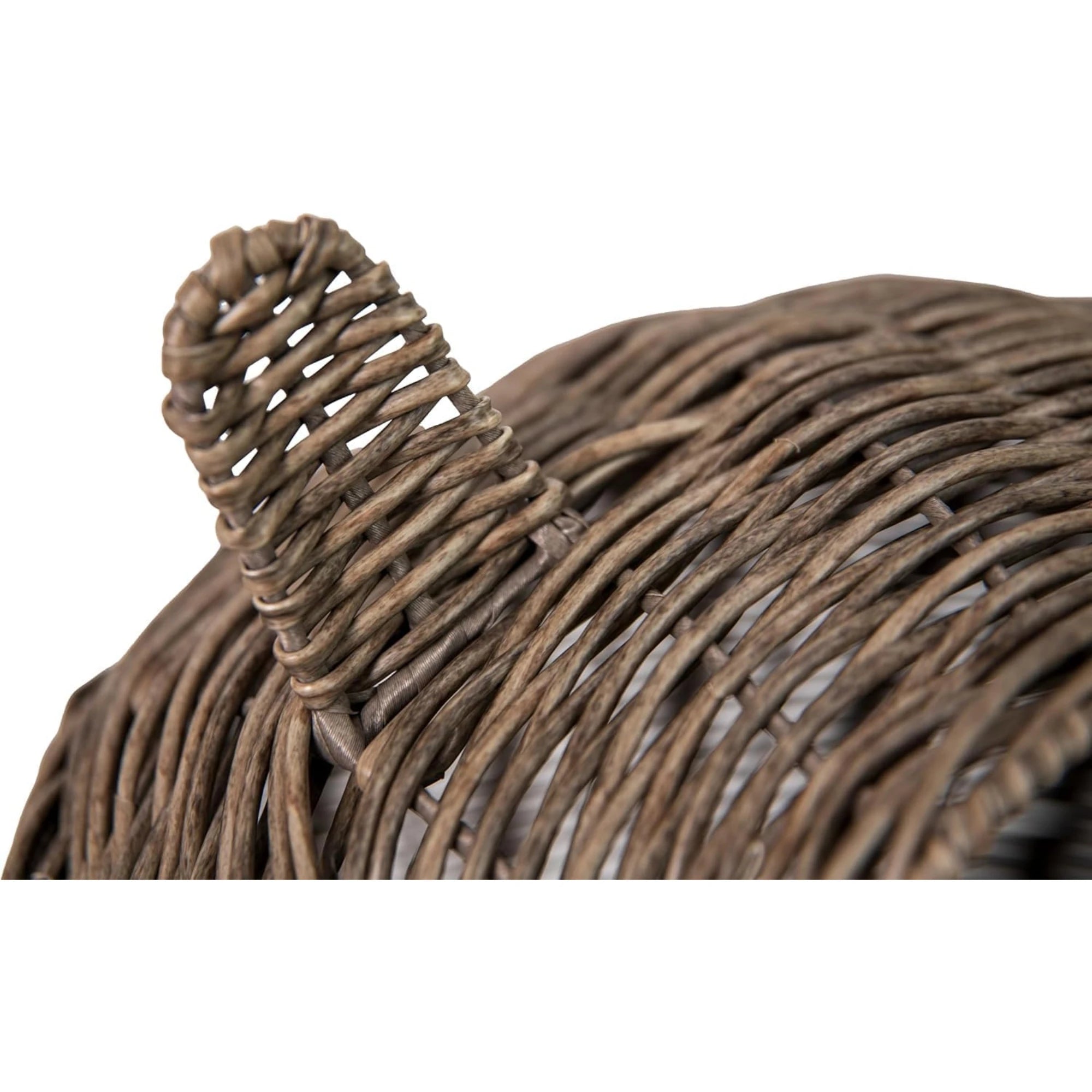 Huntley Pet Wicker Cat Shaped Play House Pet Bed w/ Cushion | Novaselectes