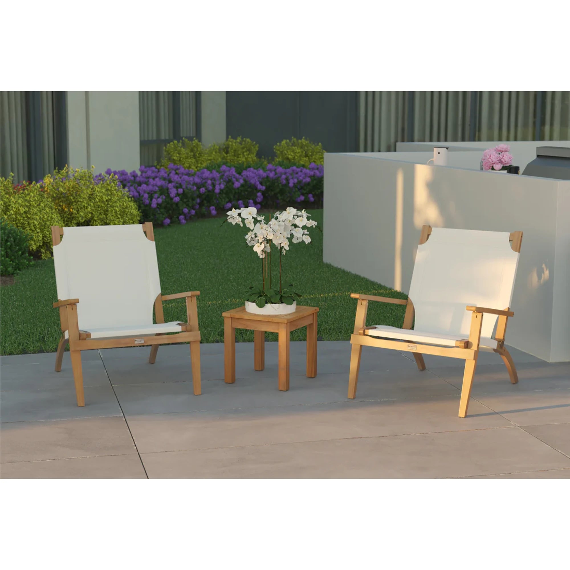 Well Traveled Living Walker Outdoor Wooden Folding Lounge Chair | Novaselectes