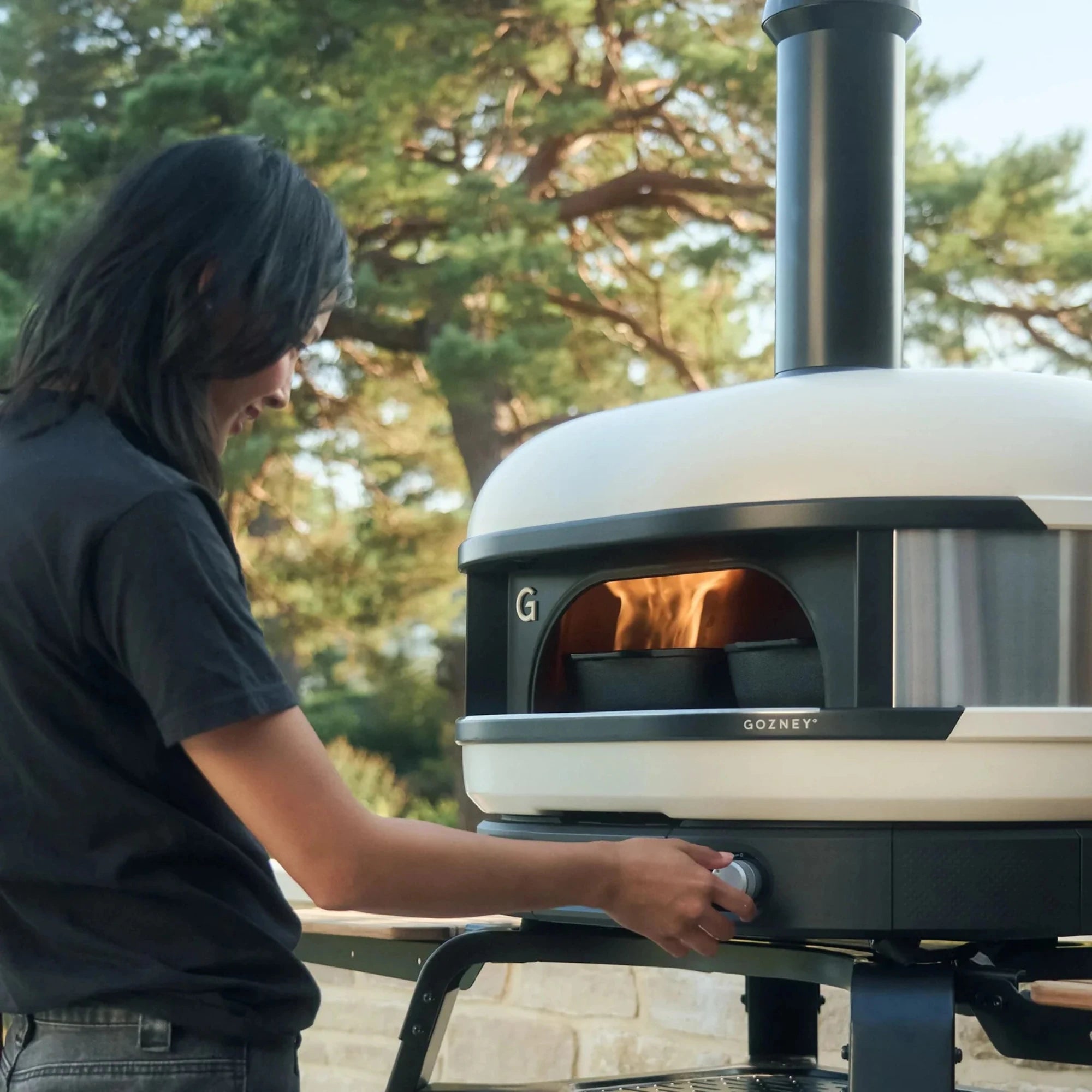 Gozney Dome Gen 2 Bone Dual Fuel Built-In Outdoor Pizza Oven | Novaselectes