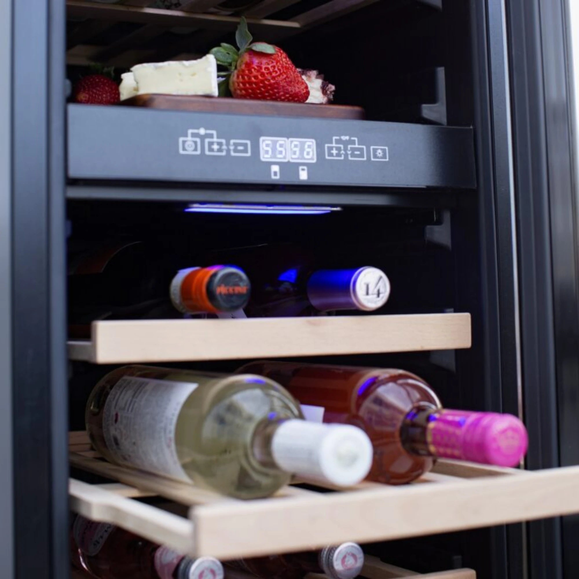Summerset 15-Inch 3.2 Cu. Outdoor Dual Zone Wine Cooler | Novaselectes